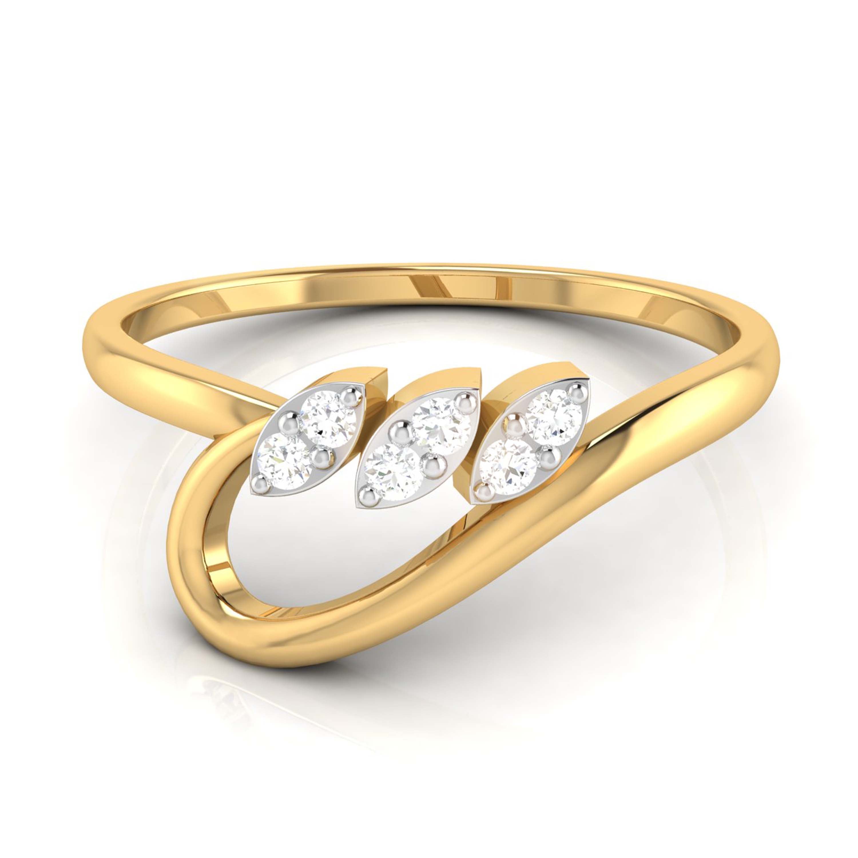 Driblet lab grown diamond ring simple round ring design Fiona Diamonds