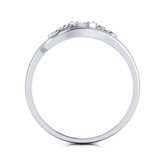 Illustrated lab grown diamond ring simple round ring design Fiona Diamonds