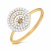 Curlicue lab grown diamond ring trendy ring design Fiona Diamonds