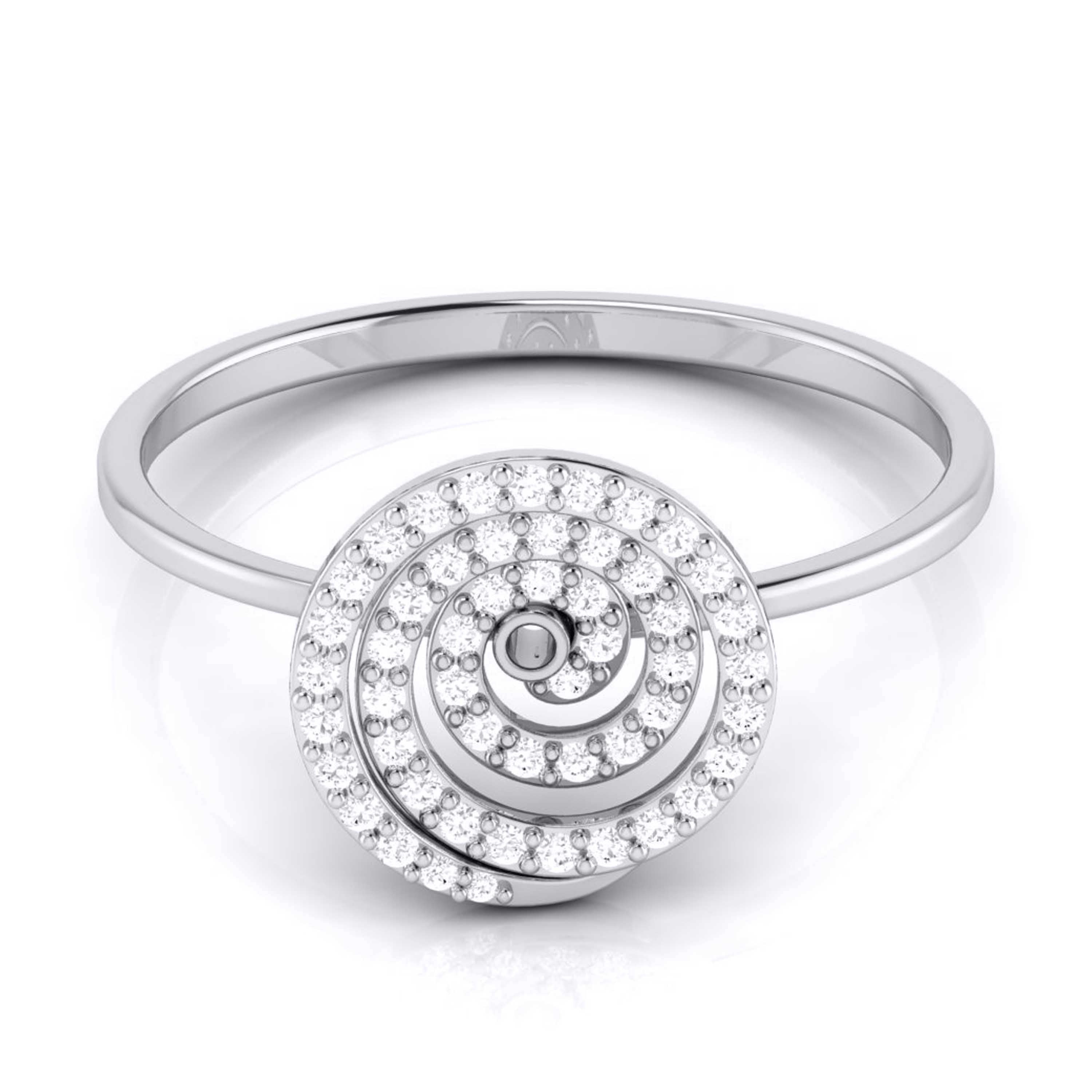 Curlicue lab grown diamond ring trendy ring design Fiona Diamonds