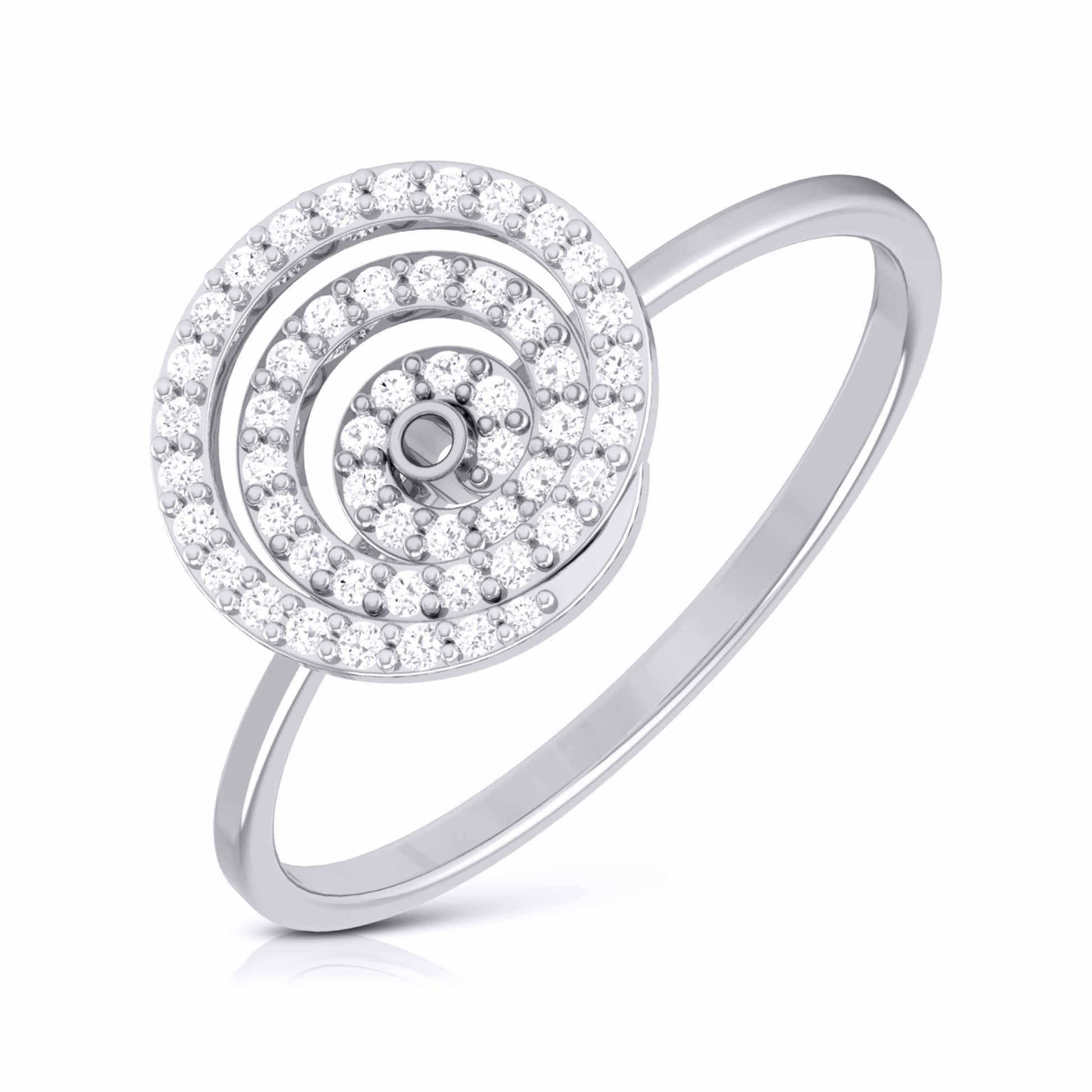 Curlicue lab grown diamond ring trendy ring design Fiona Diamonds