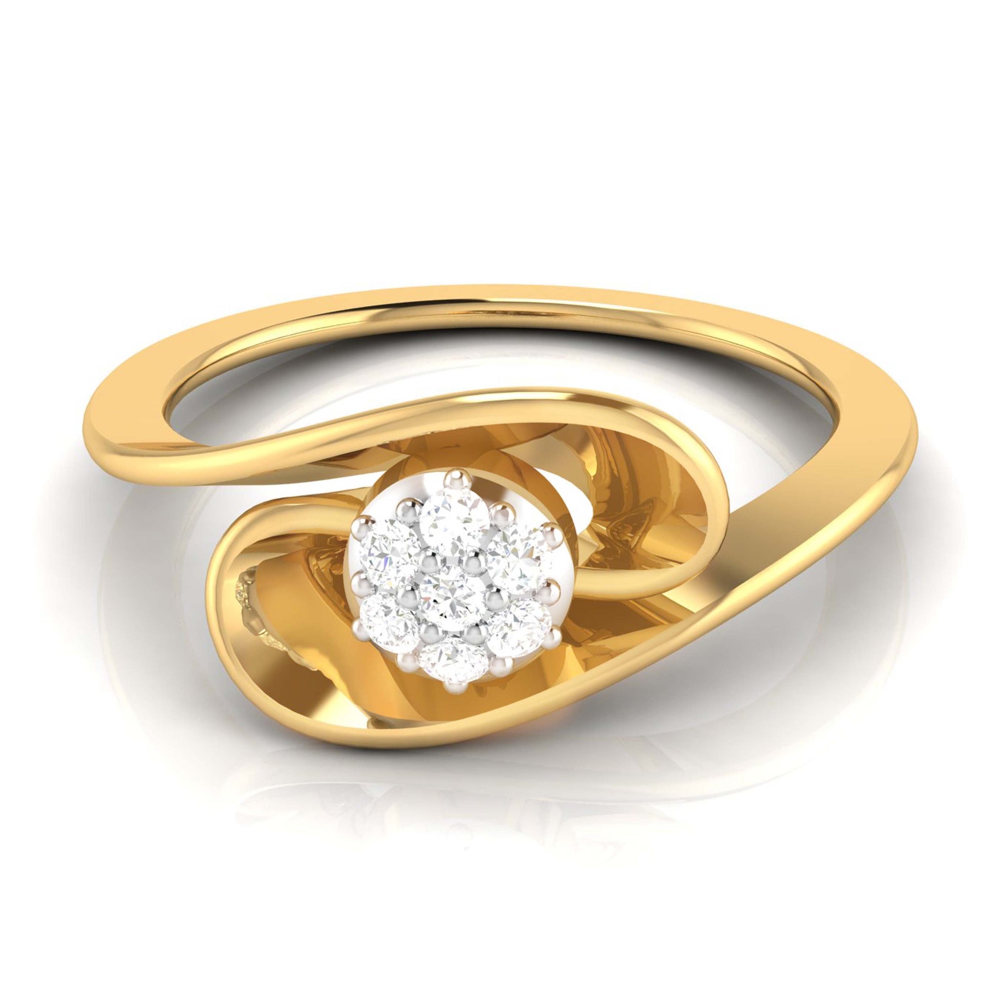 Streamer lab grown diamond ring sleek ring Fiona Diamonds