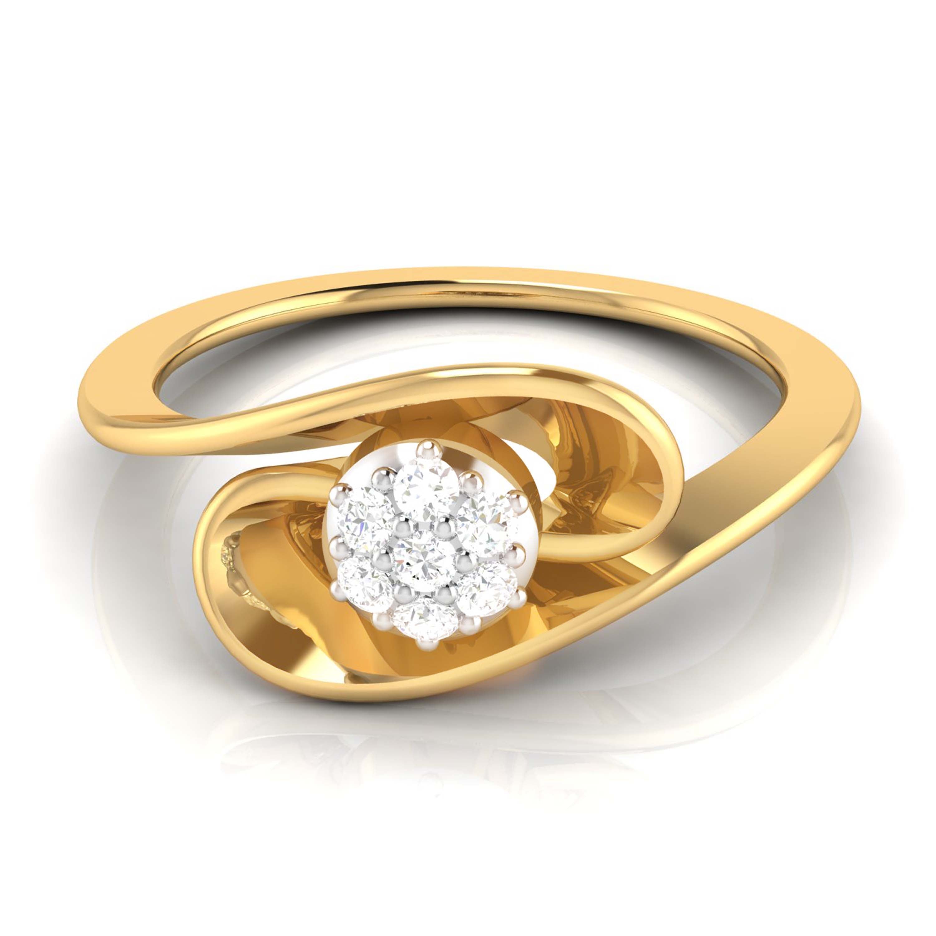 Streamer lab grown diamond ring sleek ring Fiona Diamonds