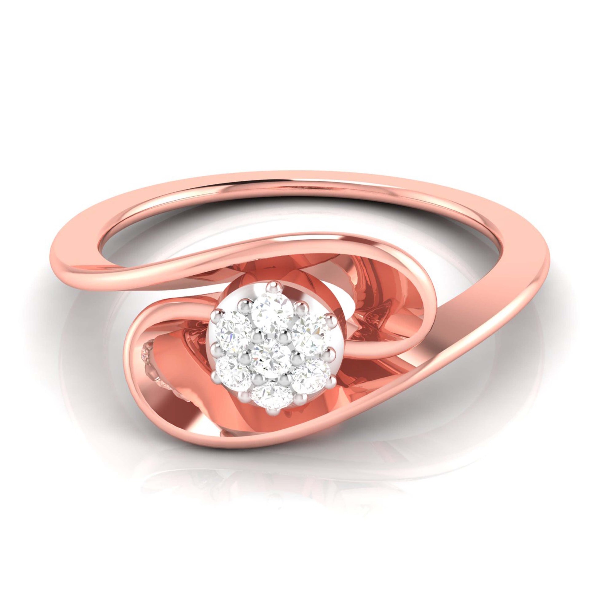 Streamer lab grown diamond ring sleek ring Fiona Diamonds