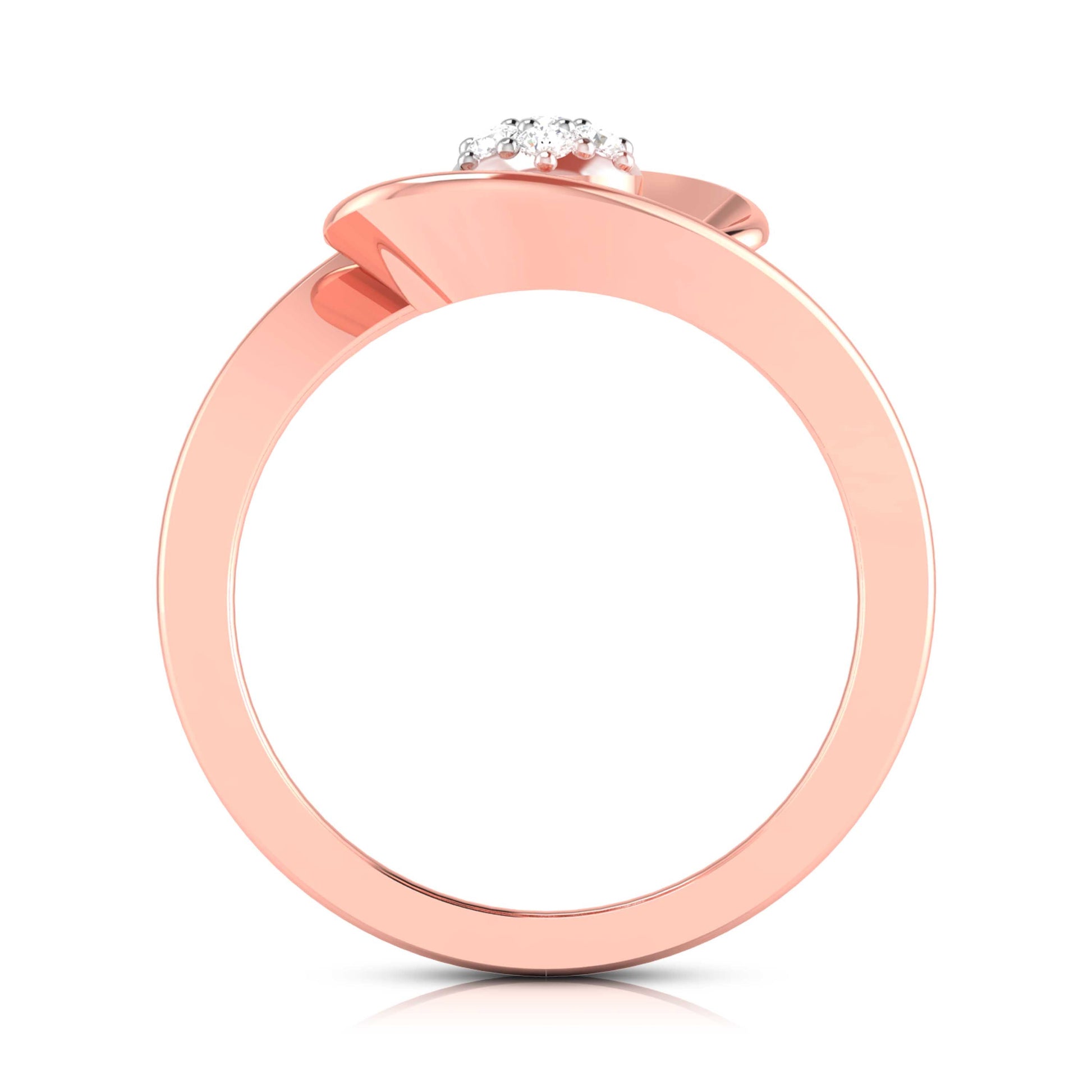 Streamer lab grown diamond ring sleek ring Fiona Diamonds