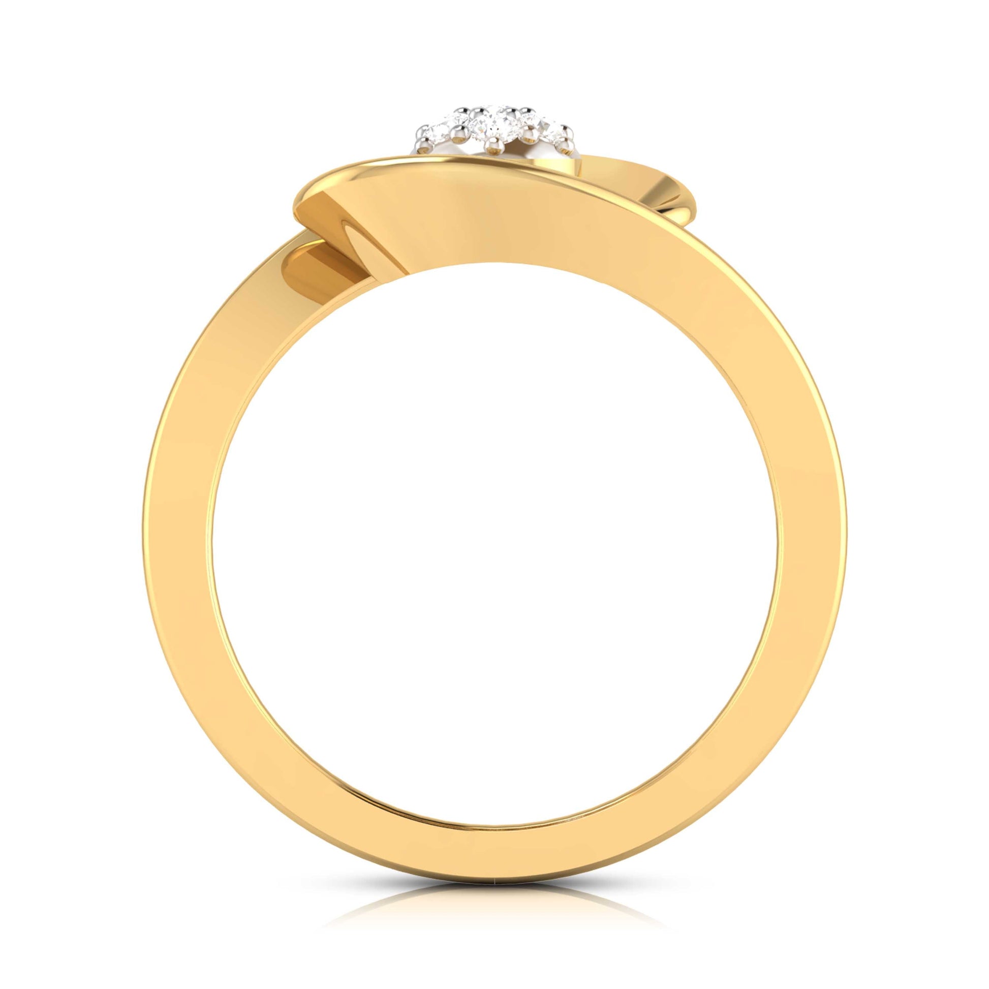 Streamer lab grown diamond ring sleek ring Fiona Diamonds