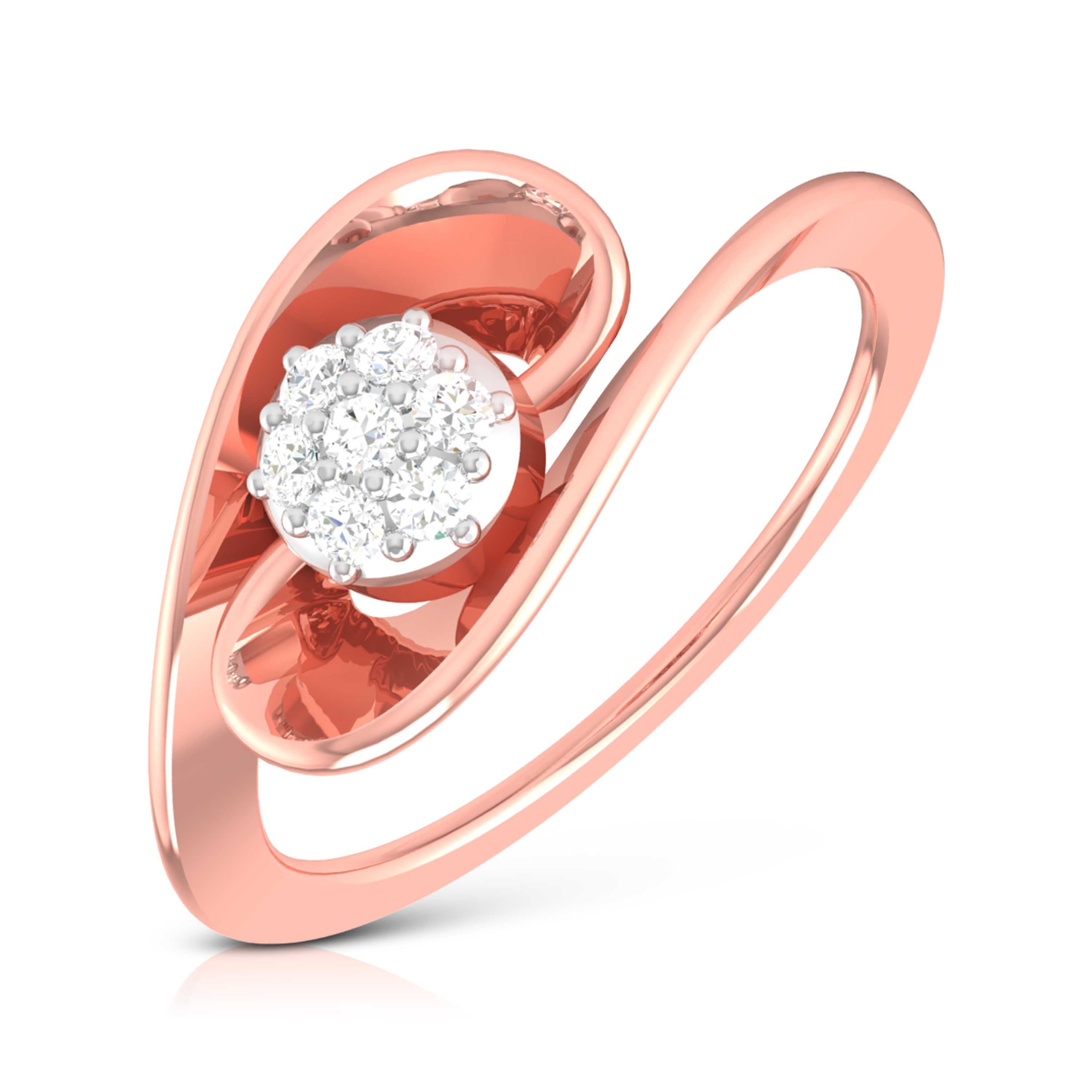 Streamer lab grown diamond ring sleek ring Fiona Diamonds