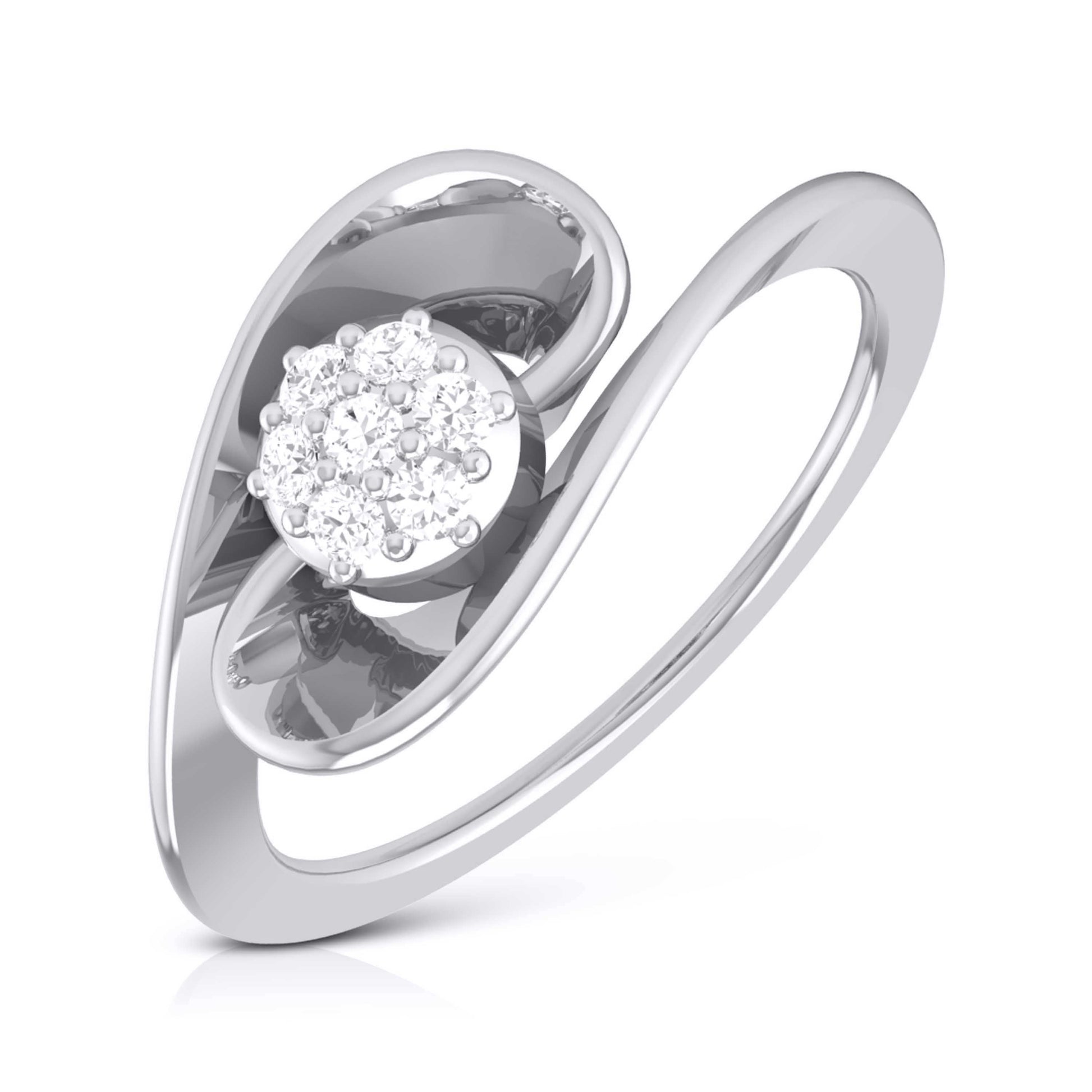 Streamer lab grown diamond ring sleek ring Fiona Diamonds