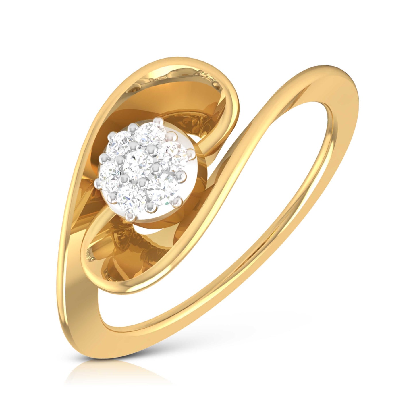 Streamer lab grown diamond ring sleek ring Fiona Diamonds