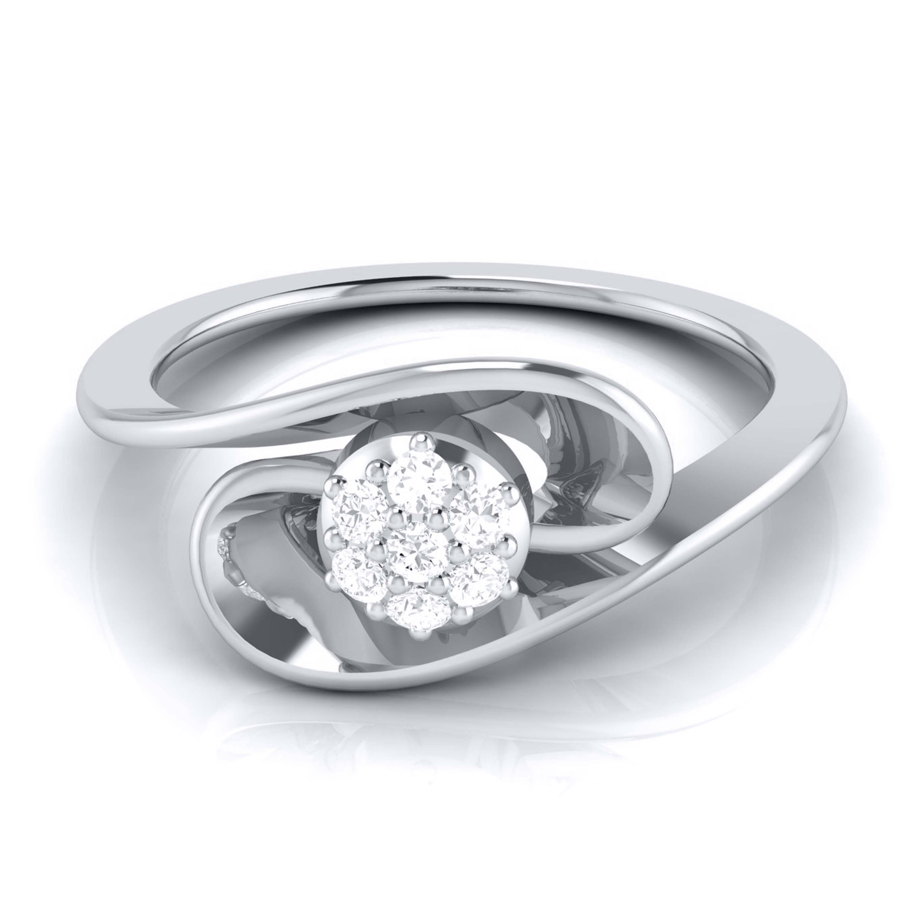 Streamer lab grown diamond ring sleek ring Fiona Diamonds