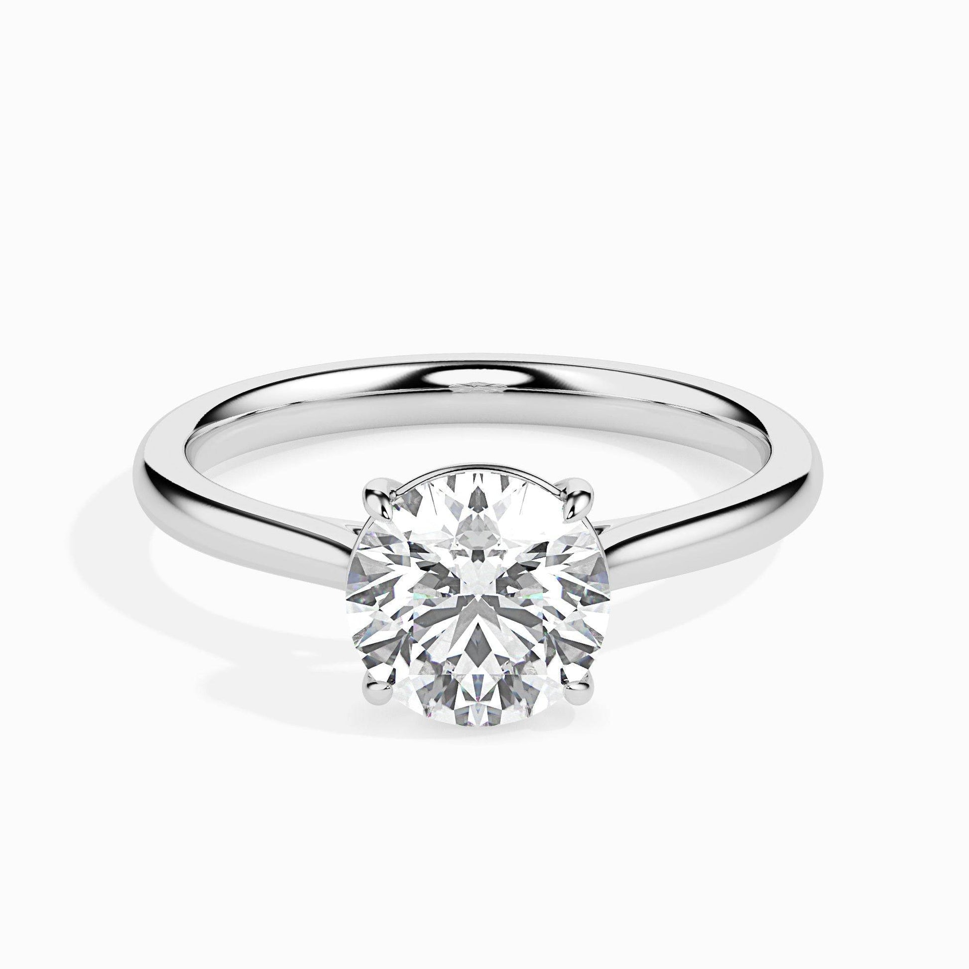 2ct Round Lab Diamond Willa Solitaire Ring - Fiona Diamonds - Fiona Diamonds