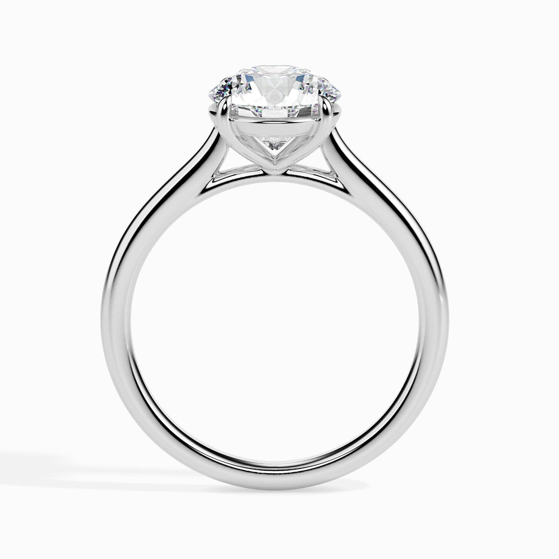 2ct Round Lab Diamond Willa Solitaire Ring - Fiona Diamonds - Fiona Diamonds