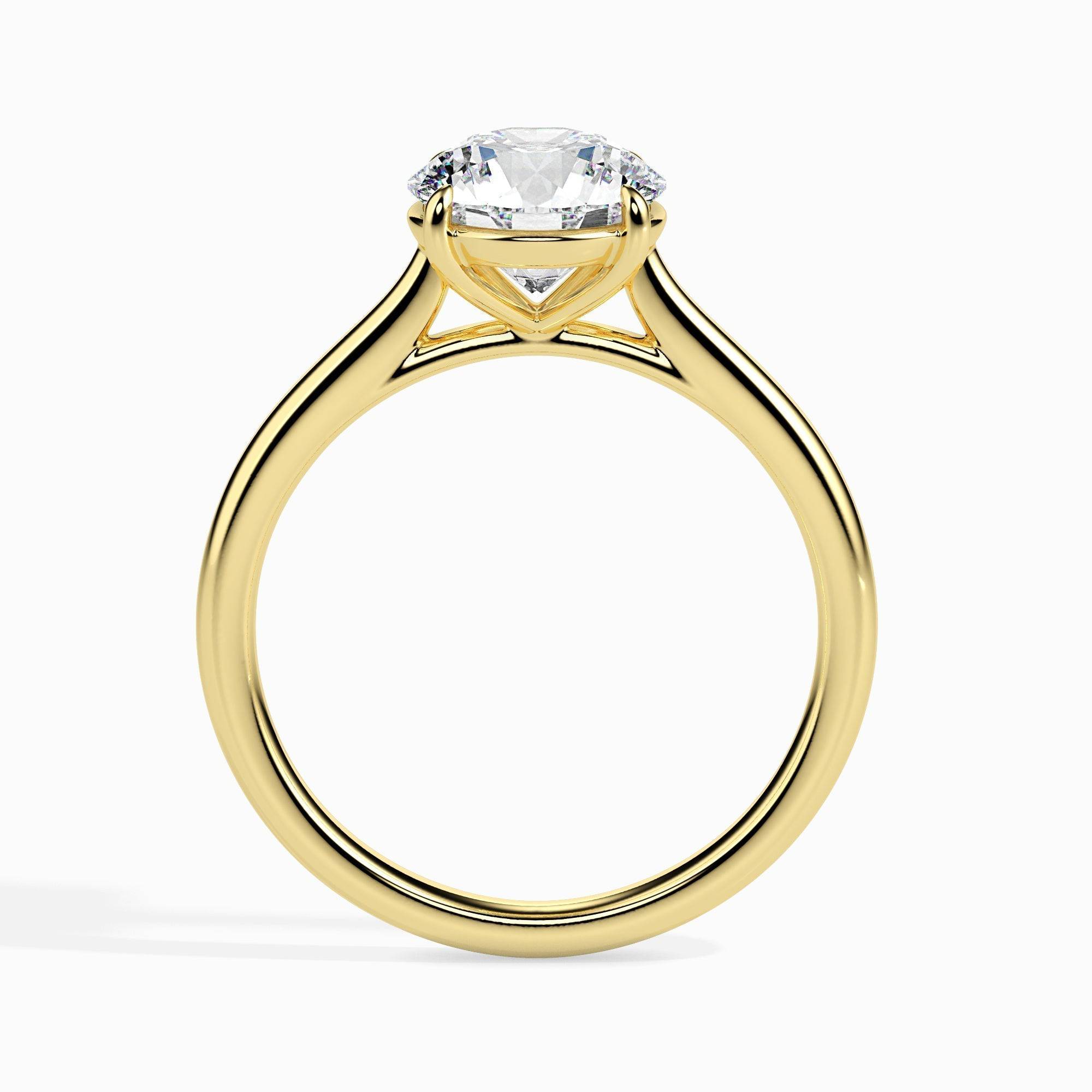 2ct Round Lab Diamond Willa Solitaire Ring - Fiona Diamonds - Fiona Diamonds
