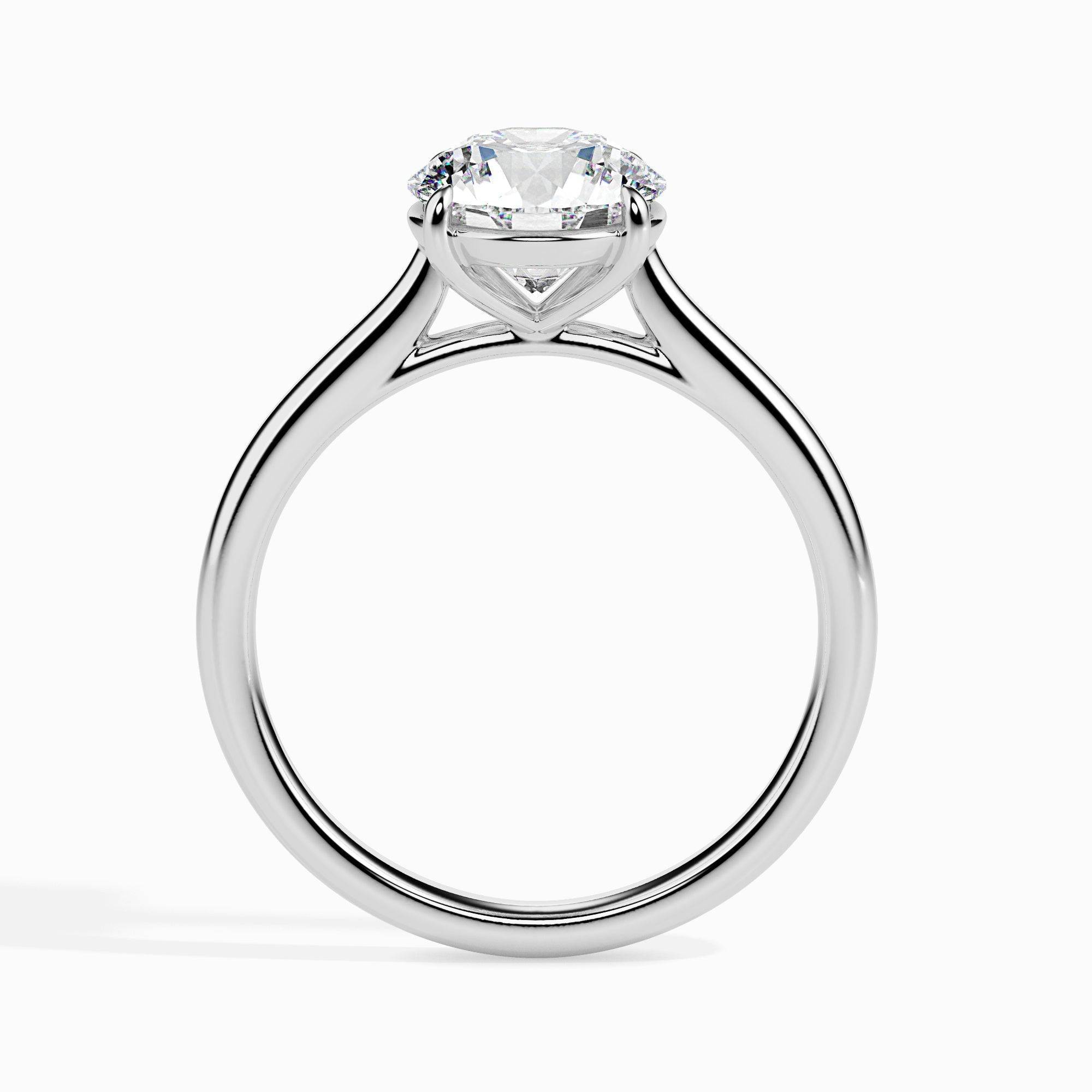 1ct Round Lab Diamond Willa Solitaire Ring - Fiona Diamonds - Fiona Diamonds