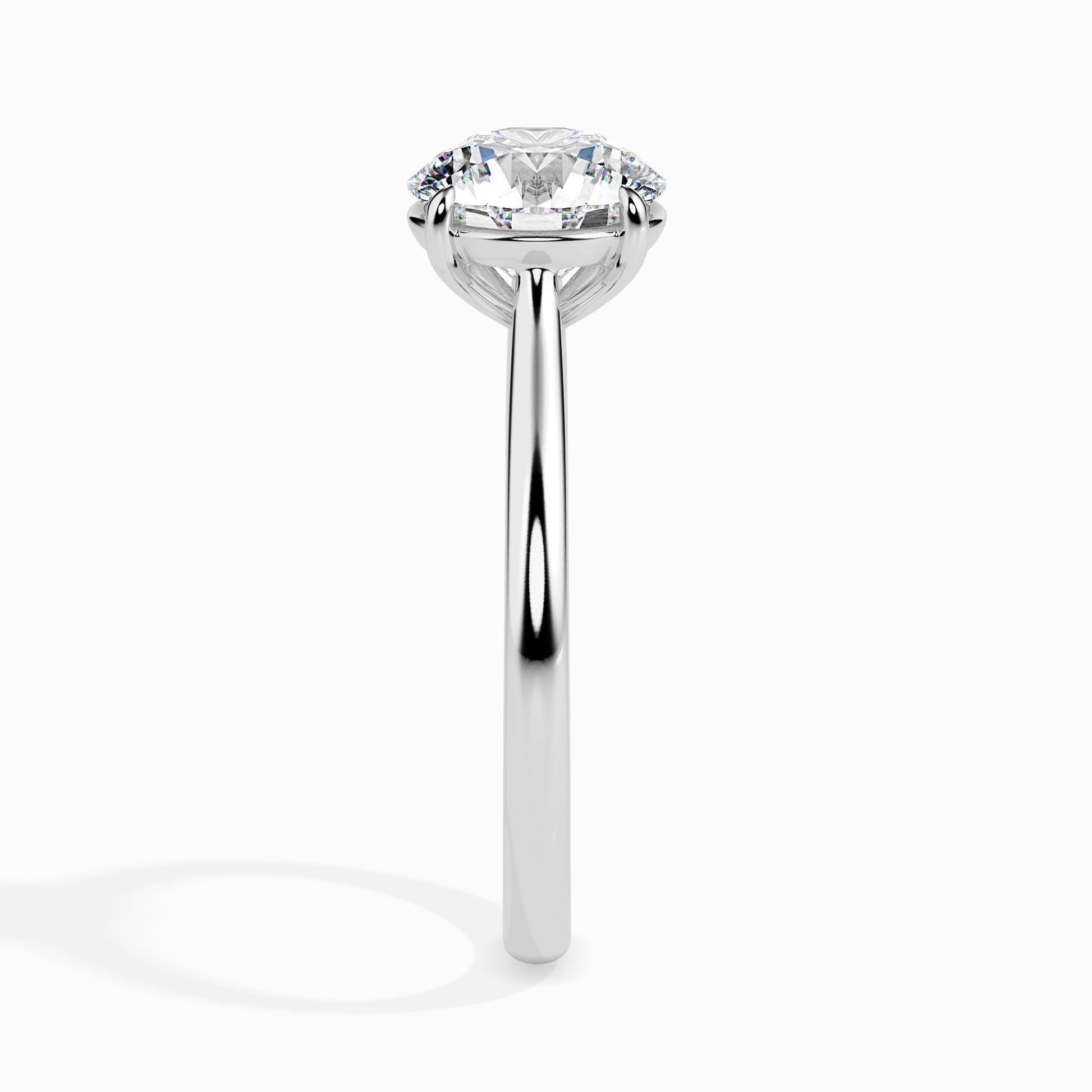 1ct Round Lab Diamond Willa Solitaire Ring - Fiona Diamonds - Fiona Diamonds