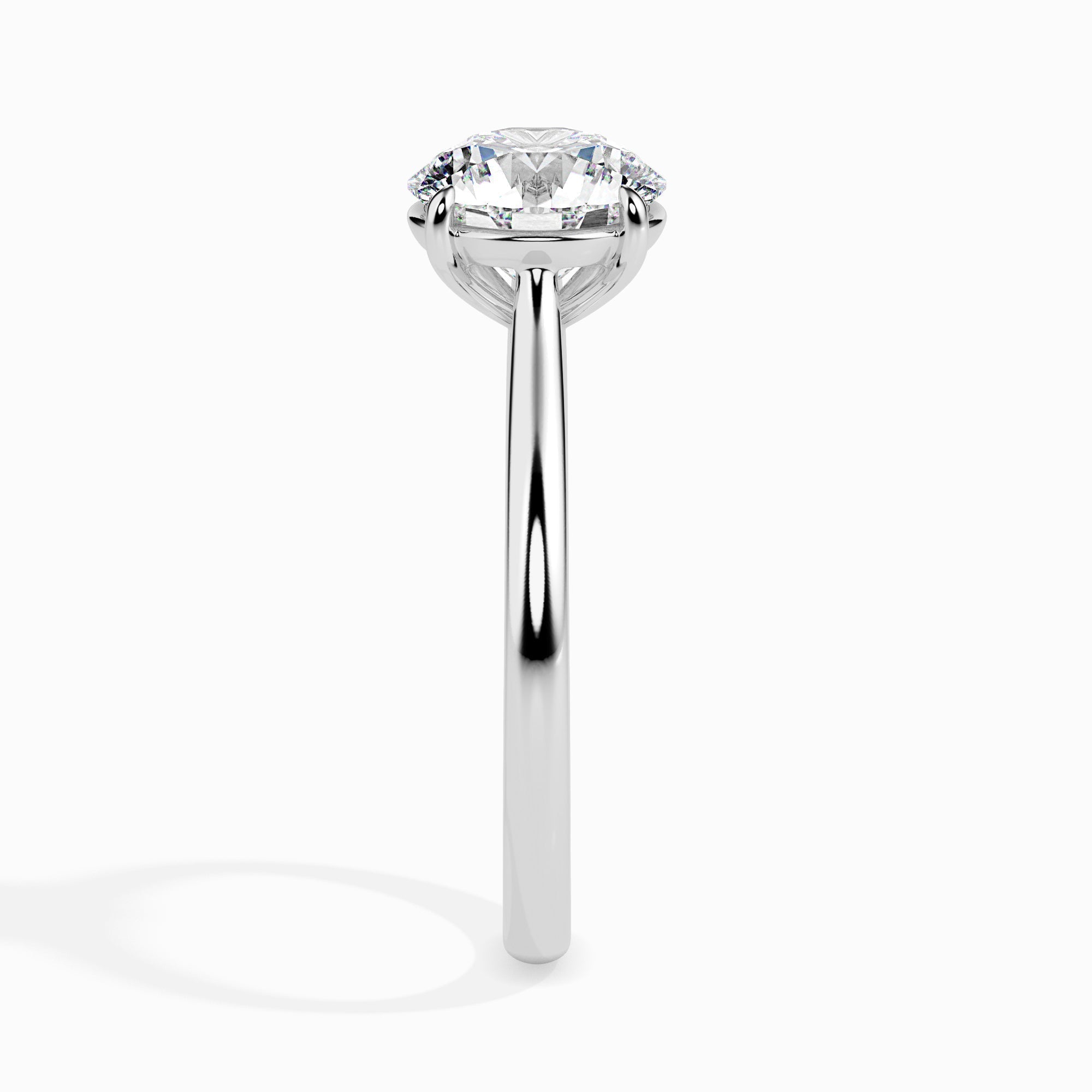 1ct Round Lab Diamond Willa Solitaire Ring - Fiona Diamonds - Fiona Diamonds