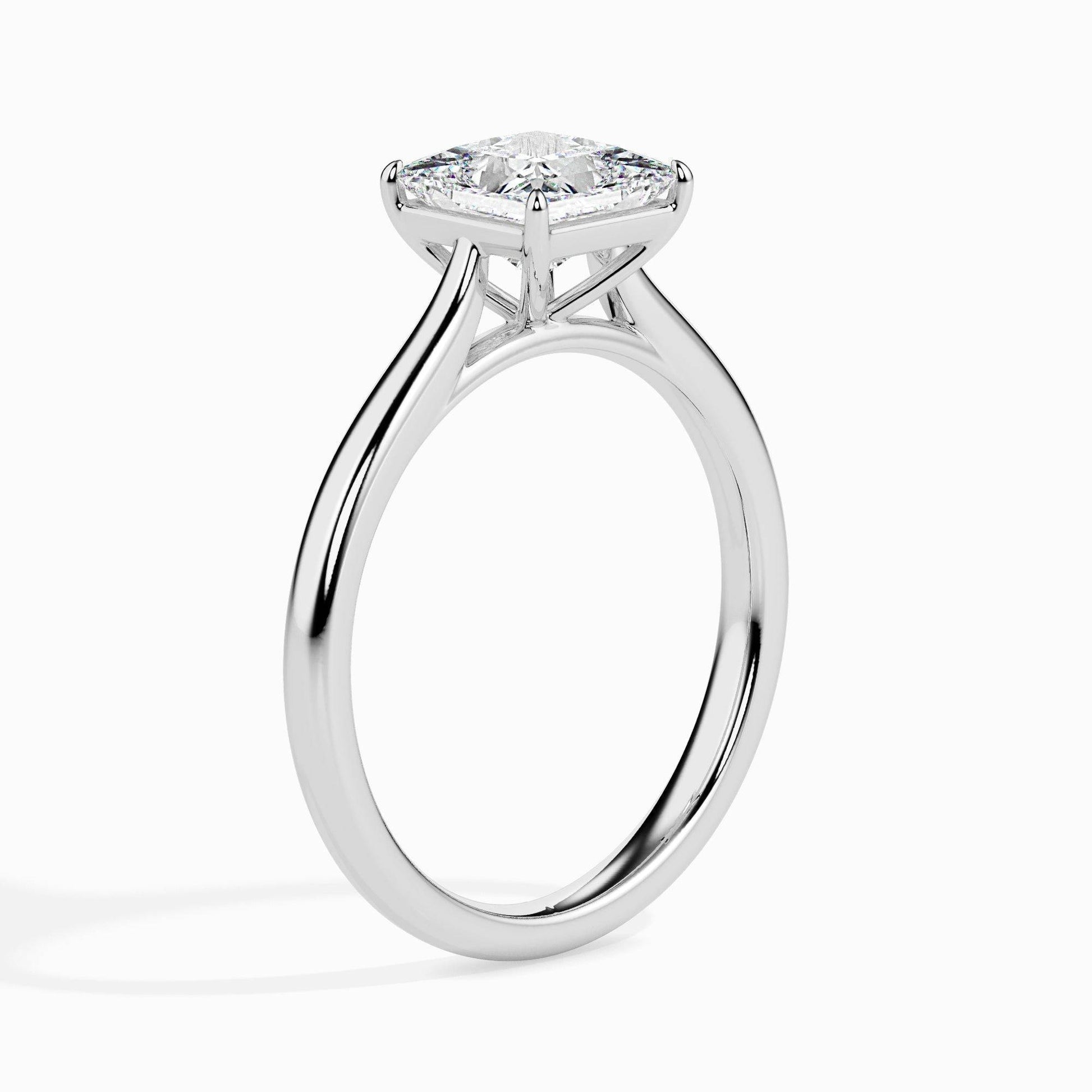 1ct Princess Lab Diamond Ava Solitaire Ring - Fiona Diamonds - Fiona Diamonds