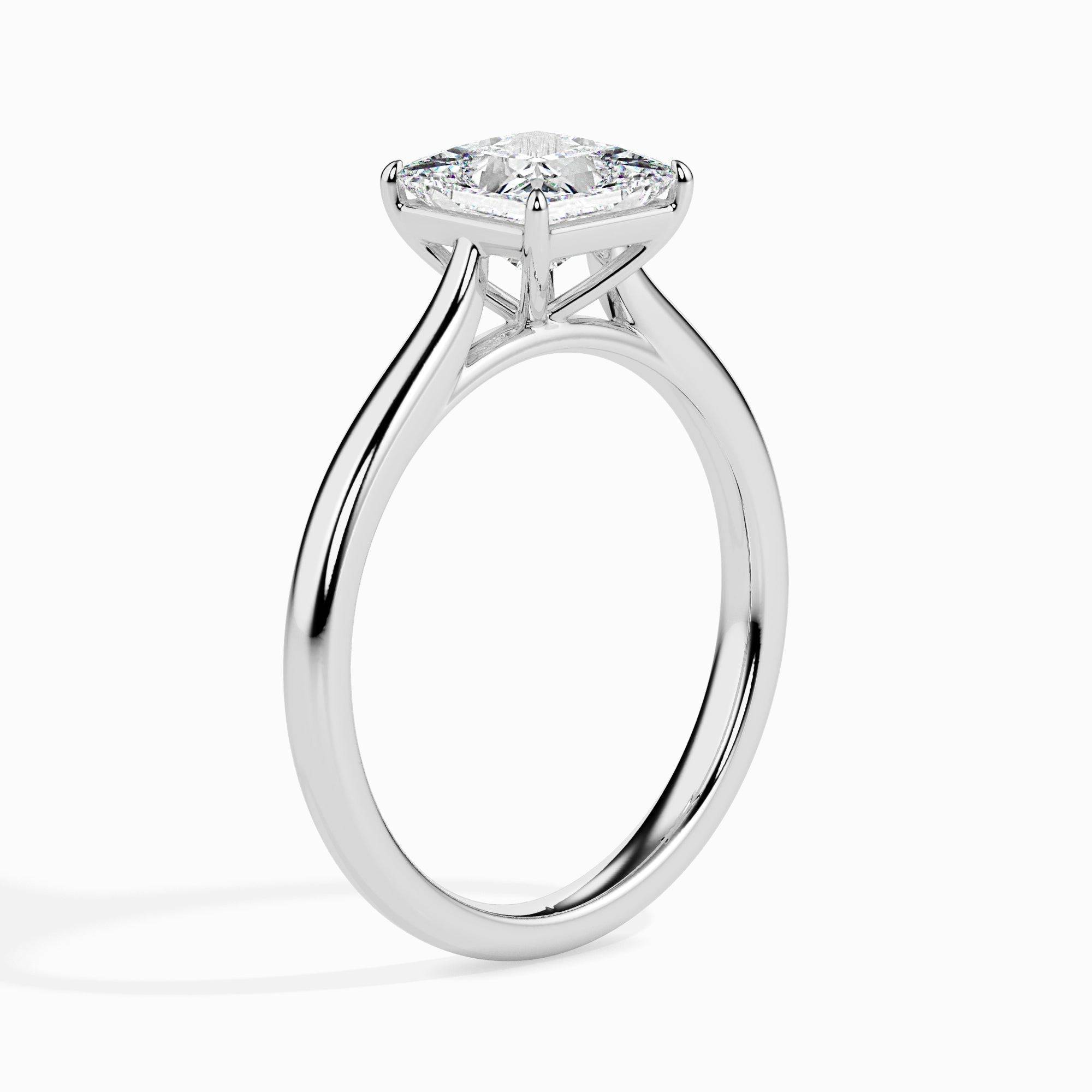 1ct Princess Lab Diamond Ava Solitaire Ring - Fiona Diamonds - Fiona Diamonds
