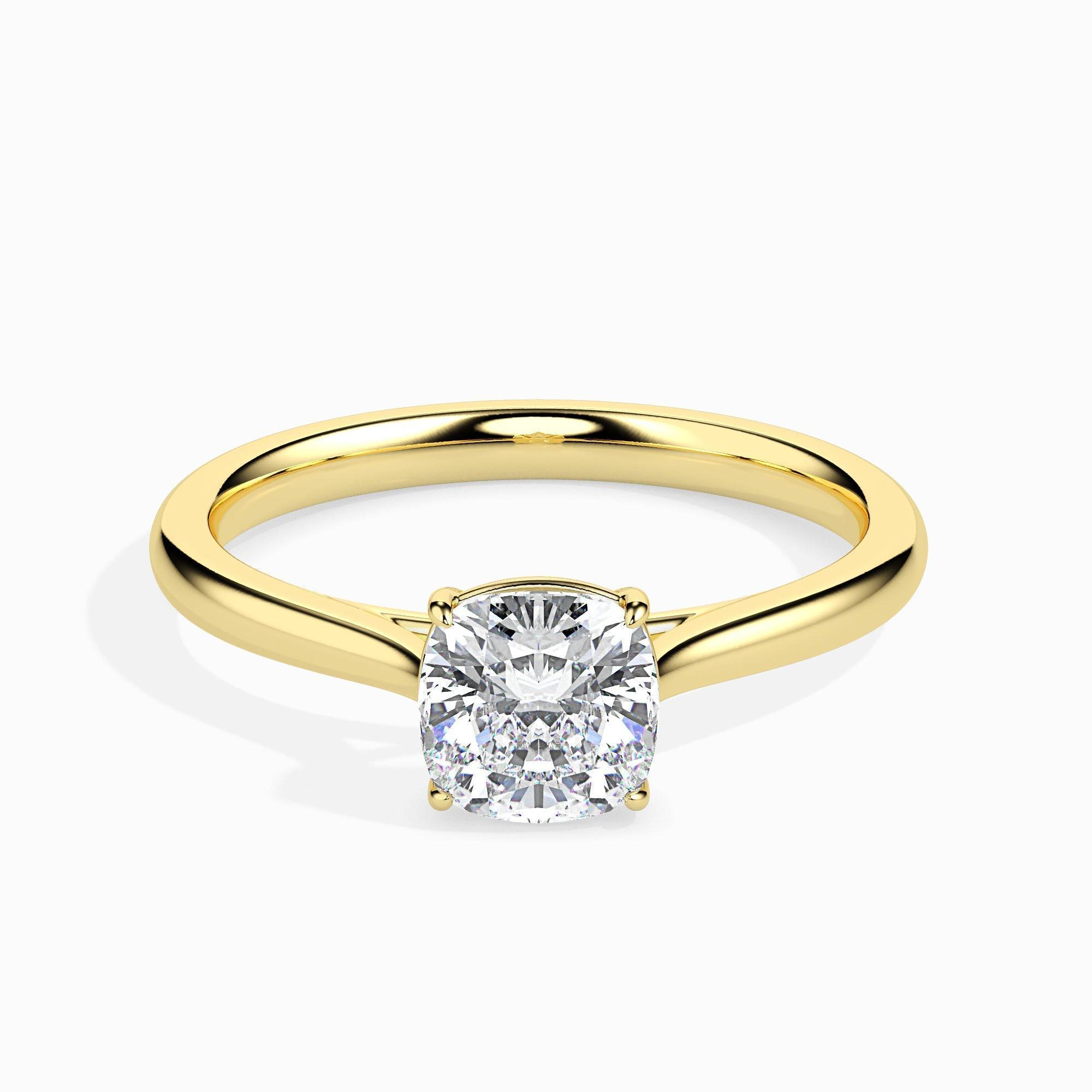 2ct Cushion Lab Diamond Dream Solitaire Ring - Fiona Diamonds - Fiona Diamonds