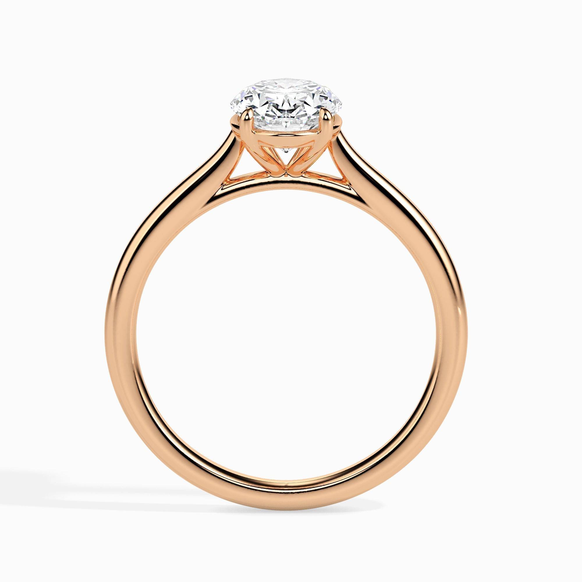 1ct Oval Lab Diamond Evelyn Solitaire Ring - Fiona Diamonds - Fiona Diamonds