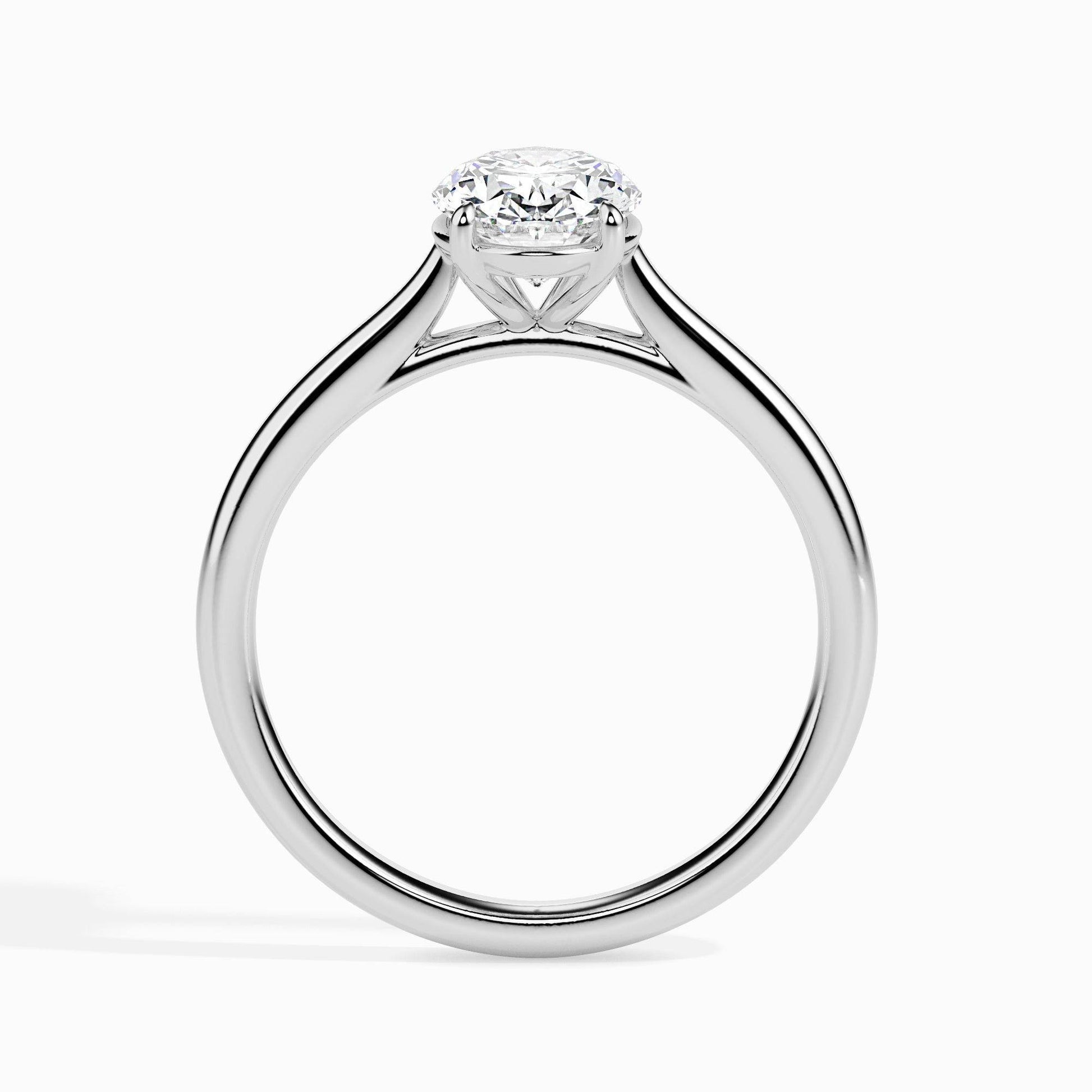 1ct Oval Lab Diamond Evelyn Solitaire Ring - Fiona Diamonds - Fiona Diamonds