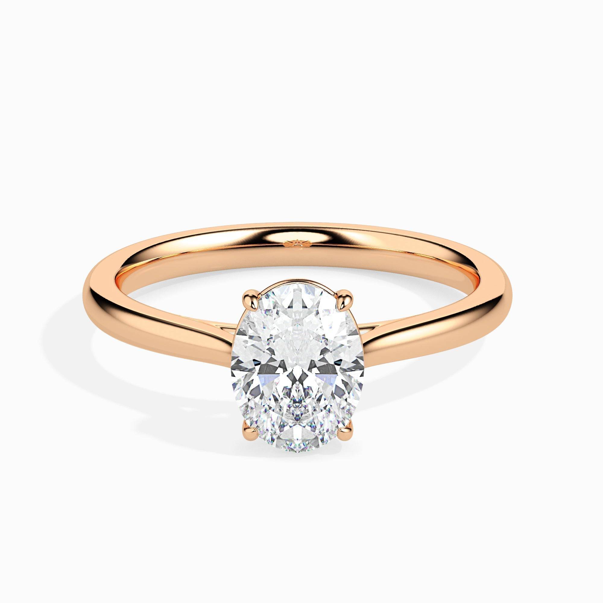 1.5ct Oval Lab Diamond Evelyn Solitaire Ring - Fiona Diamonds - Fiona Diamonds