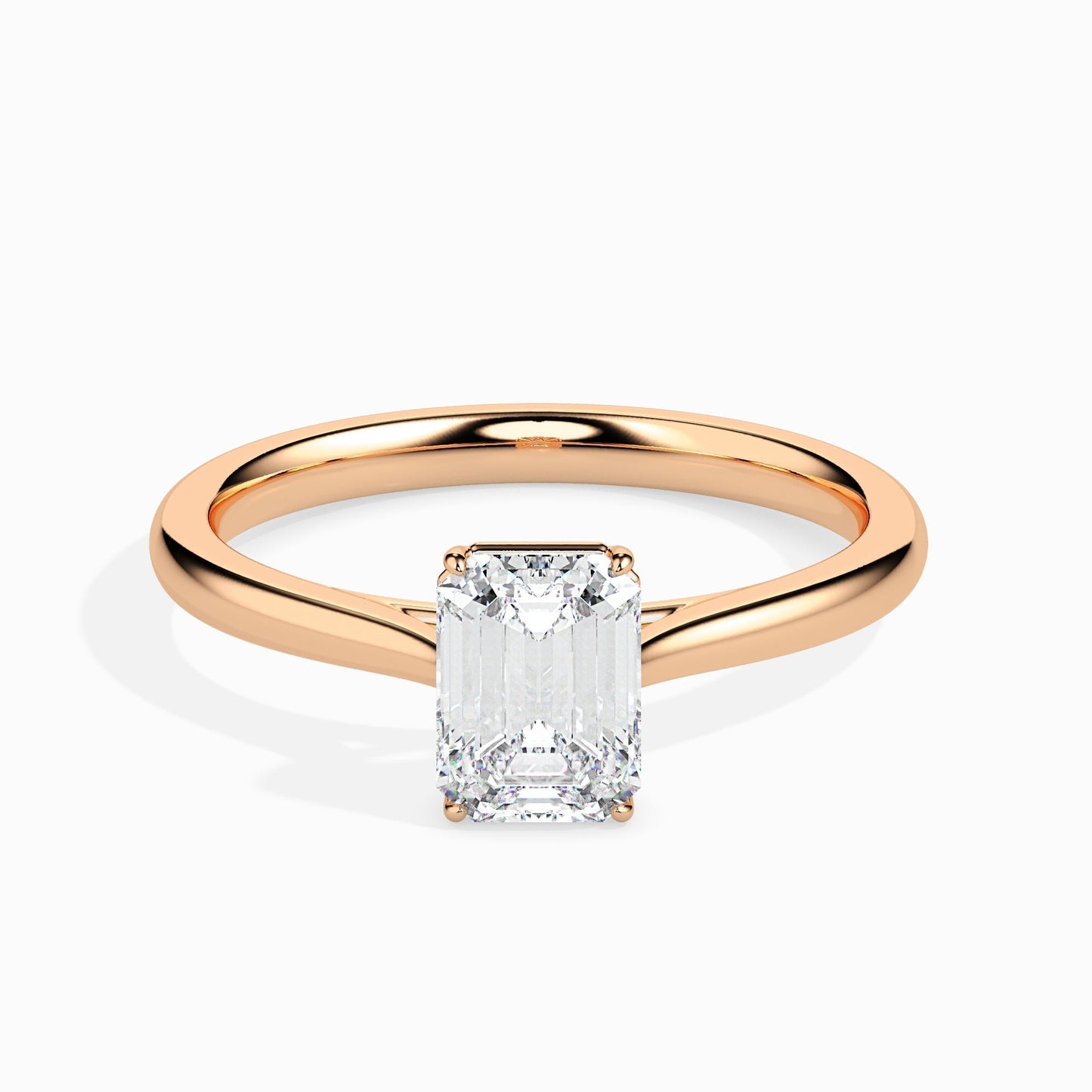 1.5ct Emerald Lab Diamond Dreamy Solitaire Ring