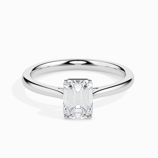 Load image into Gallery viewer, 2ct Emerald Lab Diamond Dreamy Solitaire Ring

