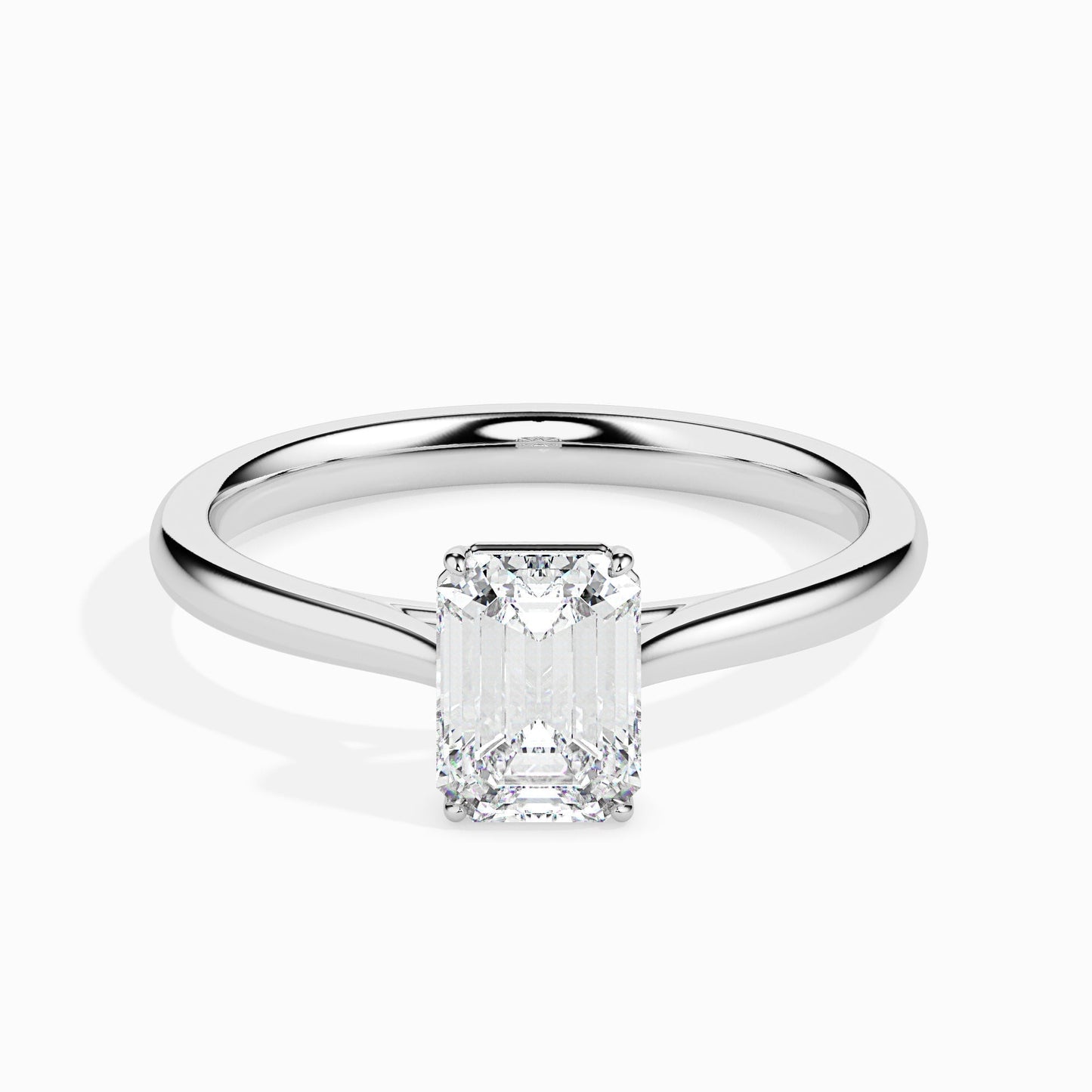 1.5ct Emerald Lab Diamond Dreamy Solitaire Ring