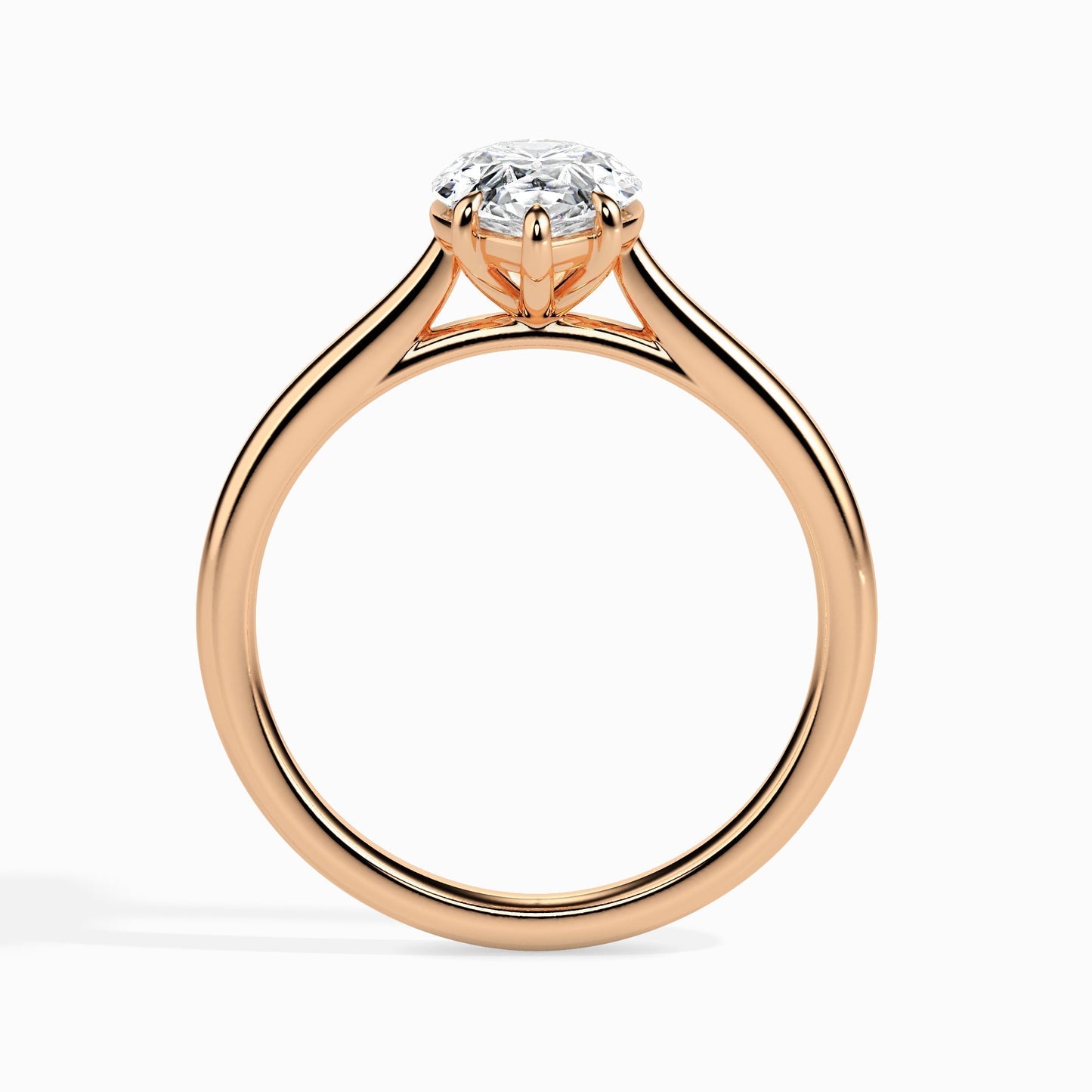 1.5ct Pear Lab Diamond Sole Solitaire Ring - Fiona Diamonds - Fiona Diamonds