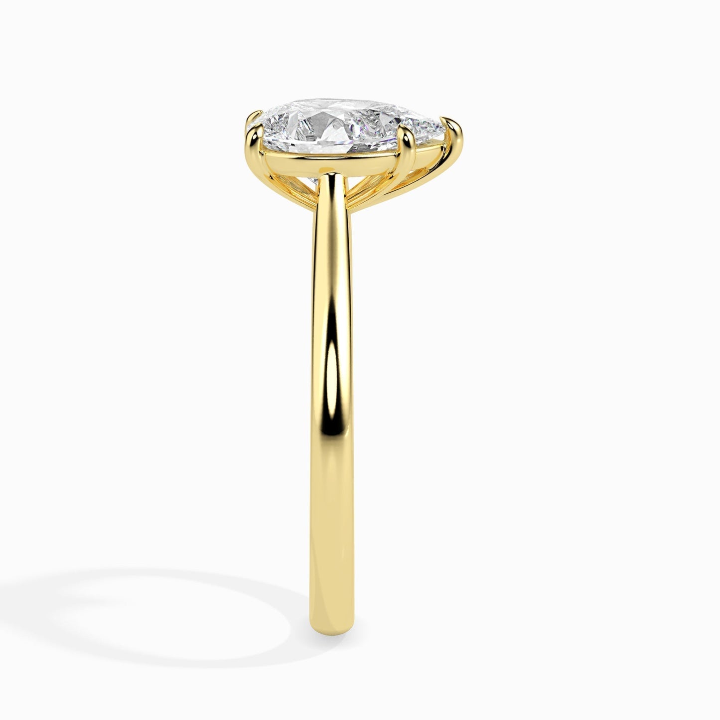 1.5ct Pear Lab Diamond Sole Solitaire Ring - Fiona Diamonds - Fiona Diamonds