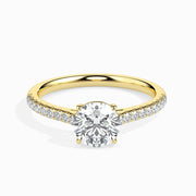 1ct Round Lab Diamond Wed Solitaire Ring - Fiona Diamonds - Fiona Diamonds