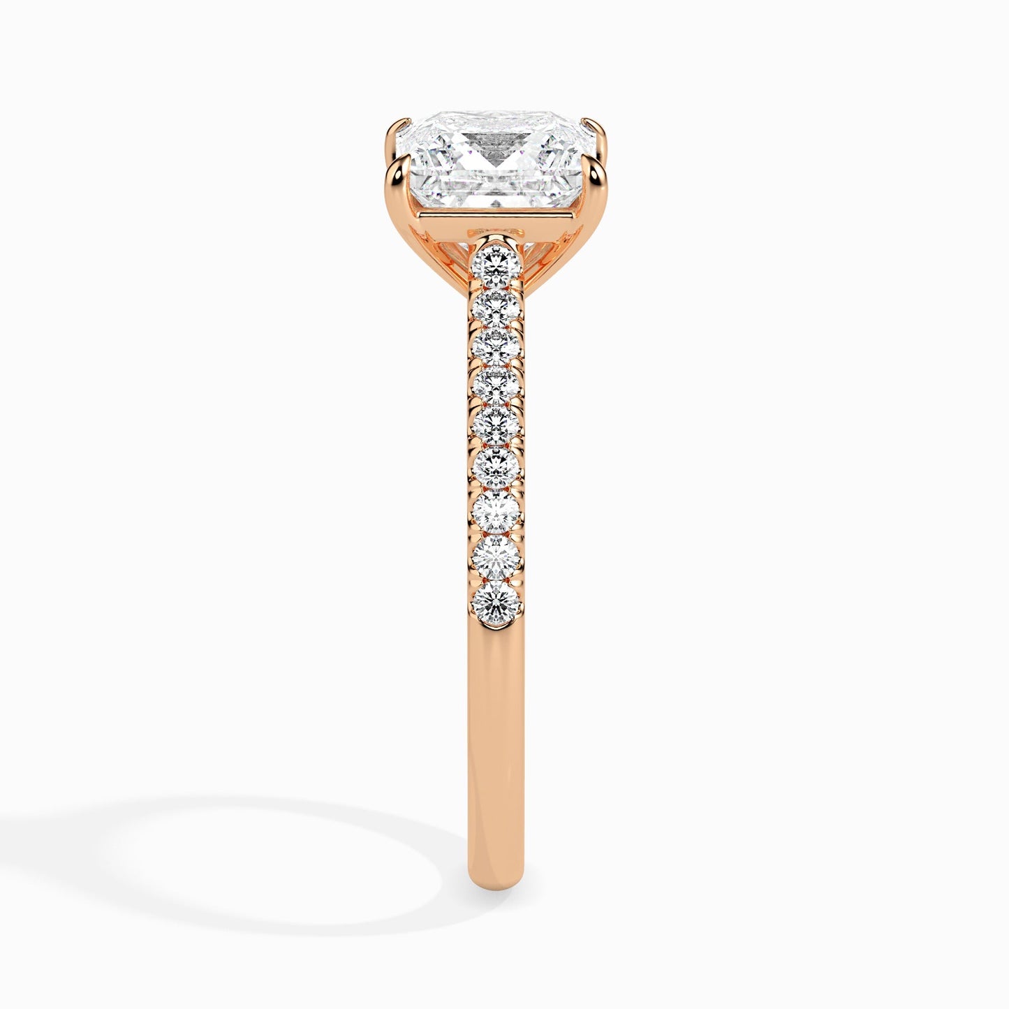 1.5ct Princess Lab Diamond Hermit Solitaire Ring - Fiona Diamonds - Fiona Diamonds
