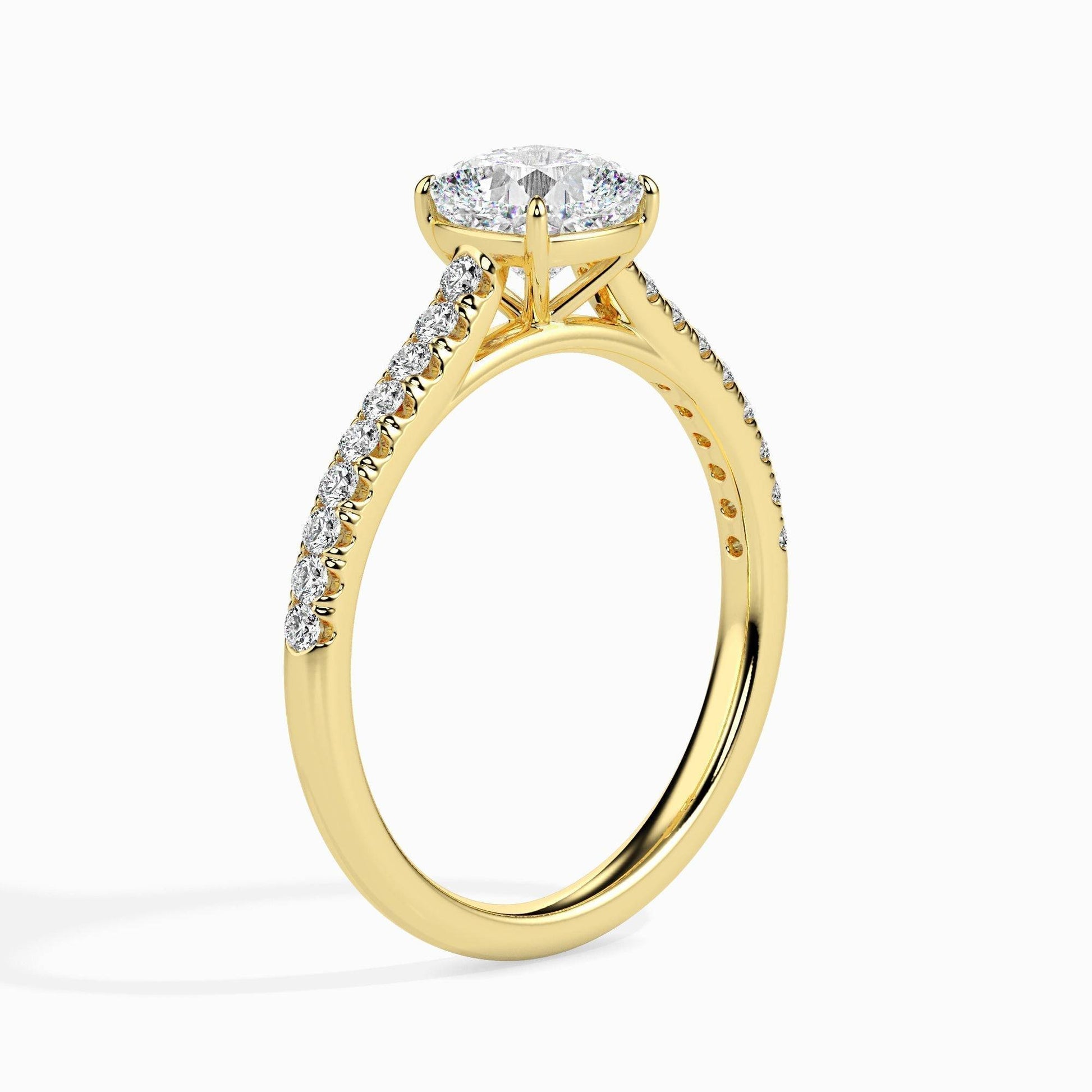 2ct Cushion Lab Diamond Solo Solitaire Ring - Fiona Diamonds - Fiona Diamonds
