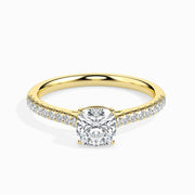 2ct Cushion Lab Diamond Solo Solitaire Ring - Fiona Diamonds - Fiona Diamonds
