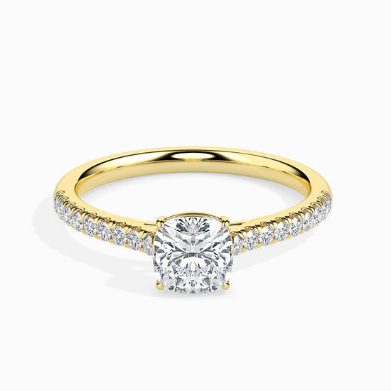 18ct White Gold Princess Cut Diamond Shoulder Set Engagement Ring 0.39 –  Mid Ulster Diamond Centre