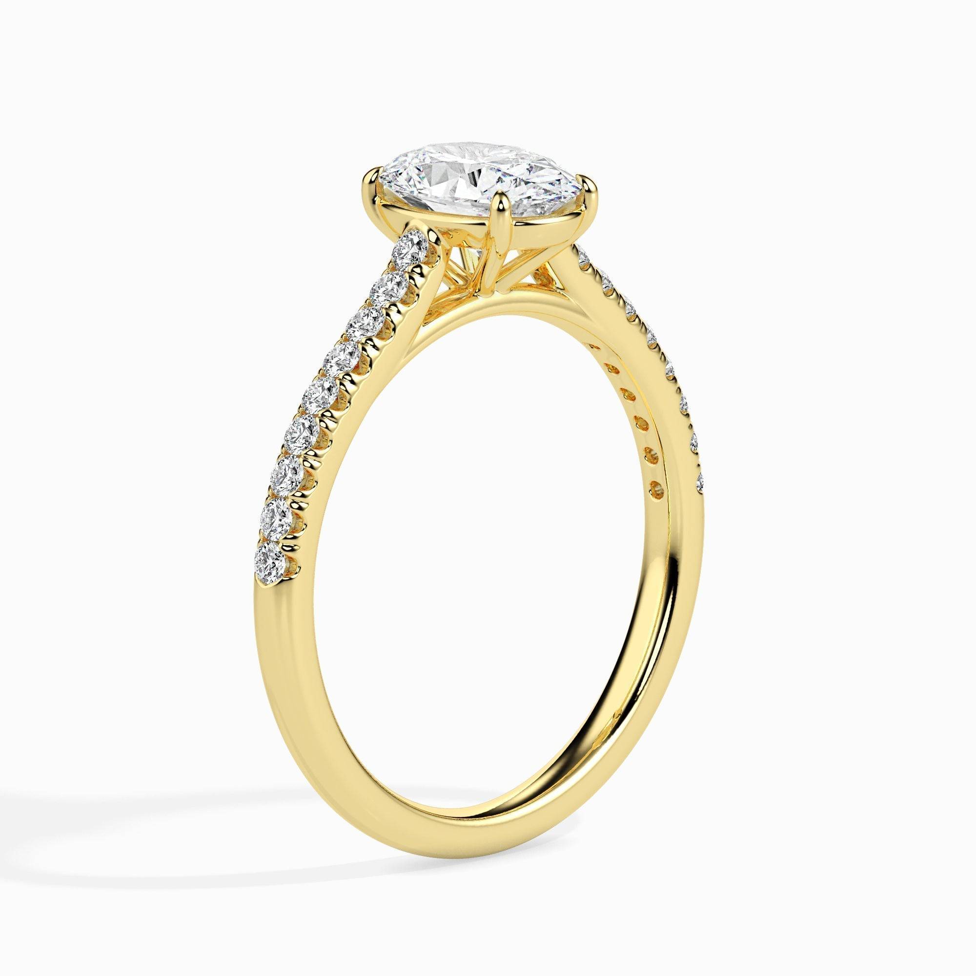 2ct Oval Lab Diamond Ellie Solitaire Ring - Fiona Diamonds - Fiona Diamonds