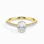 1ct Oval Lab Diamond Ellie Solitaire Ring - Fiona Diamonds - Fiona Diamonds