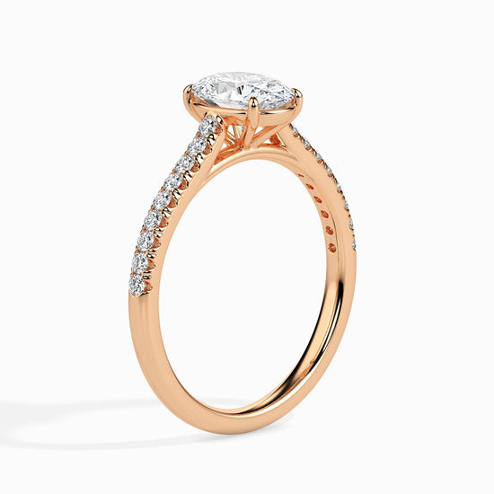 Load image into Gallery viewer, 1ct Oval Lab Diamond Ellie Solitaire Ring
