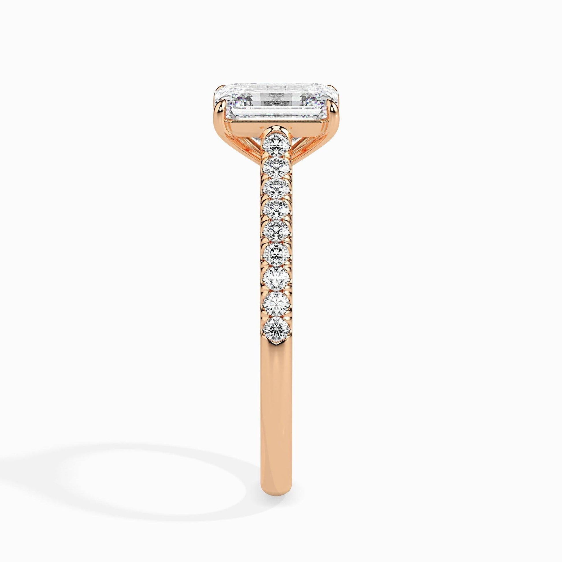 50 pointer Lab Diamond  solitaire engagement ring 18 karat rose gold Fiona Diamonds