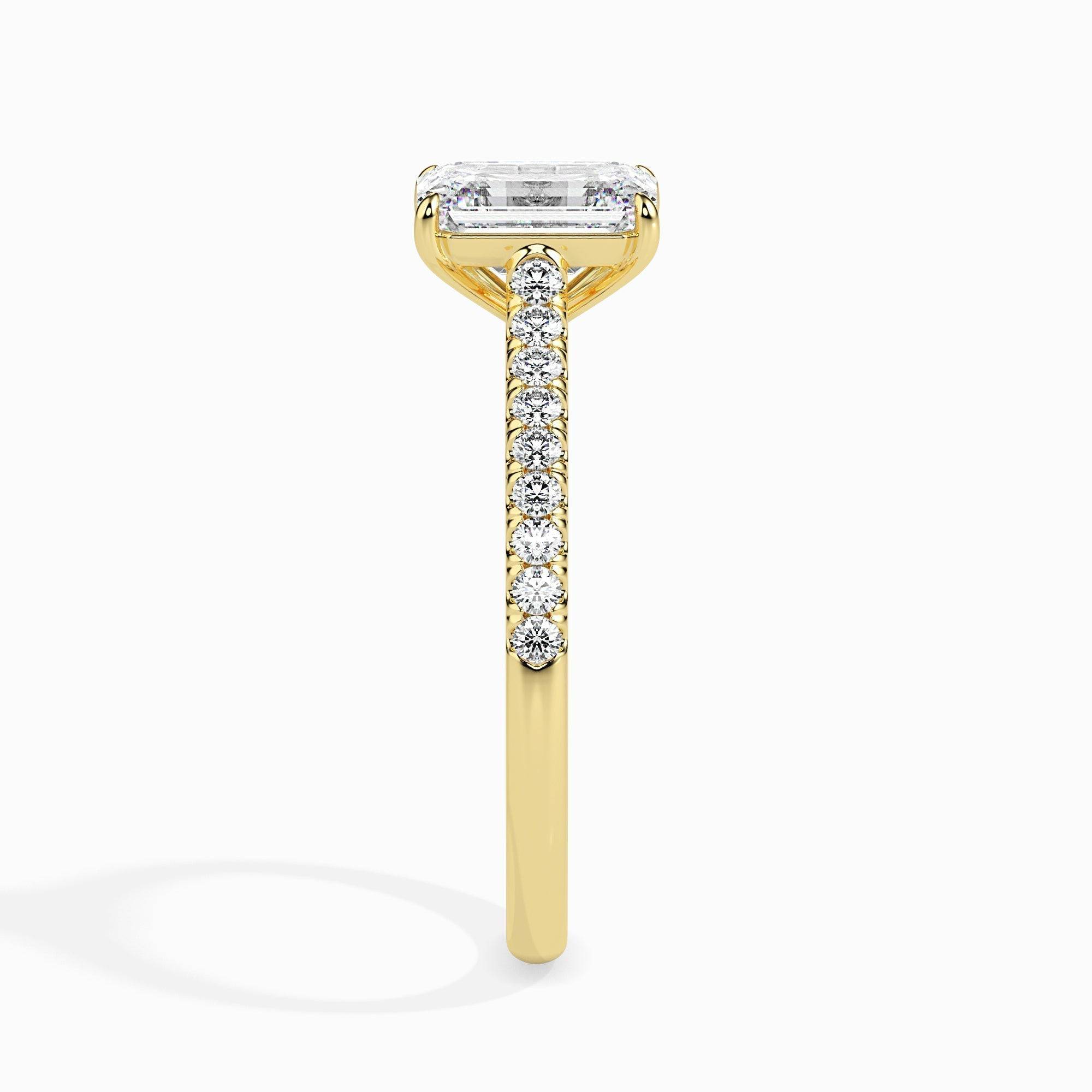 50 pointer Lab Diamond  solitaire engagement ring 18 karat yellow gold Fiona Diamonds
