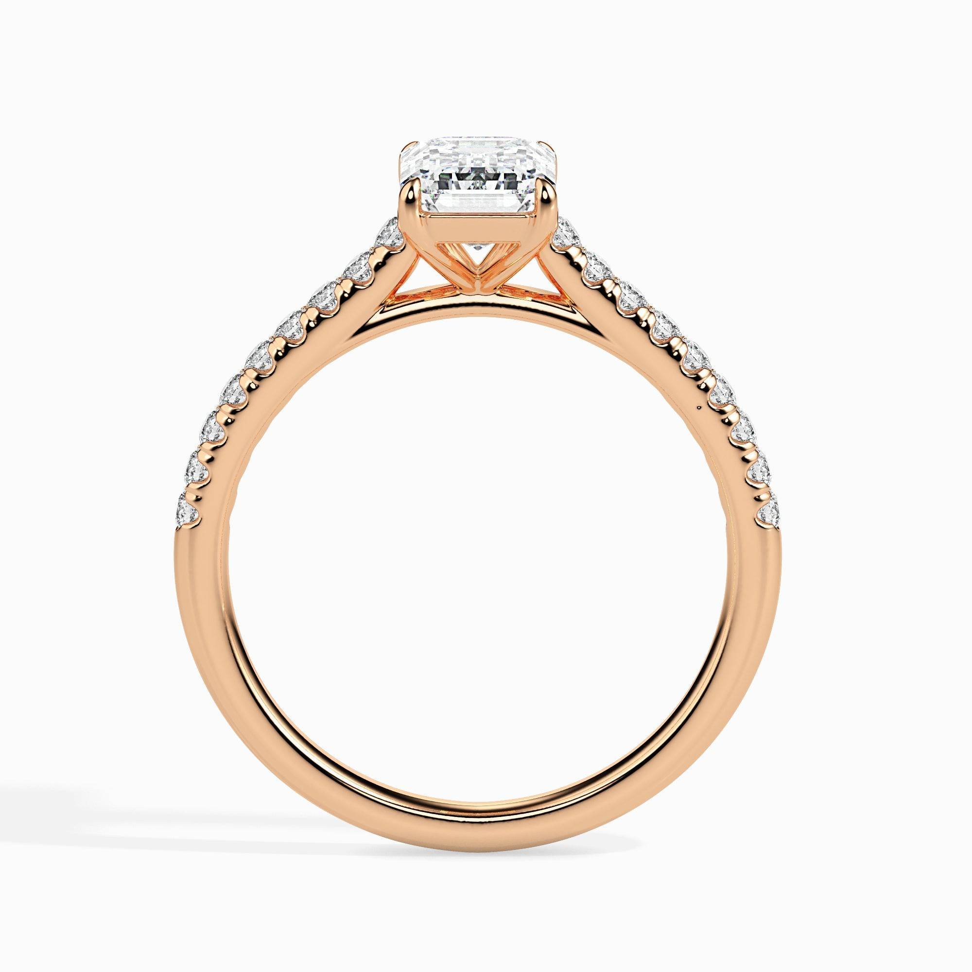 50 pointer Lab Diamond  solitaire engagement ring 18 karat yellow gold Fiona Diamonds