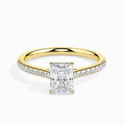 50 pointer Lab Diamond  solitaire engagement ring 18 karat yellow gold Fiona Diamonds