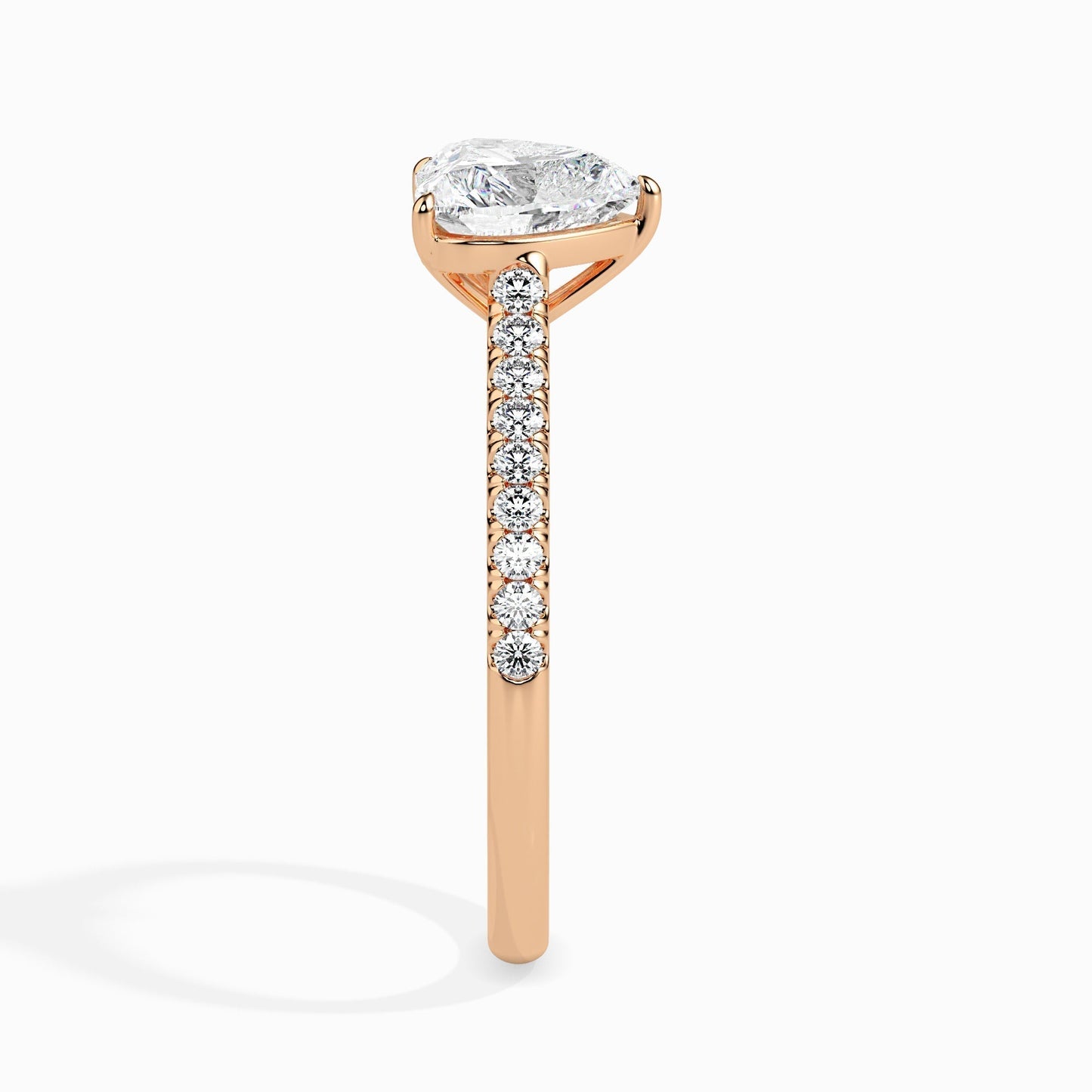 1.5ct Heart Lab Diamond Ivy Solitaire Ring - Fiona Diamonds - Fiona Diamonds