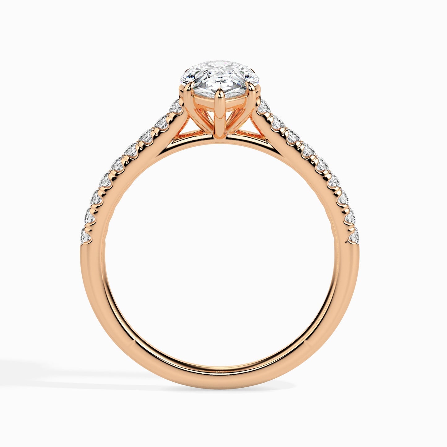 1.5ct Pear Lab Diamond Mark Solitaire Ring