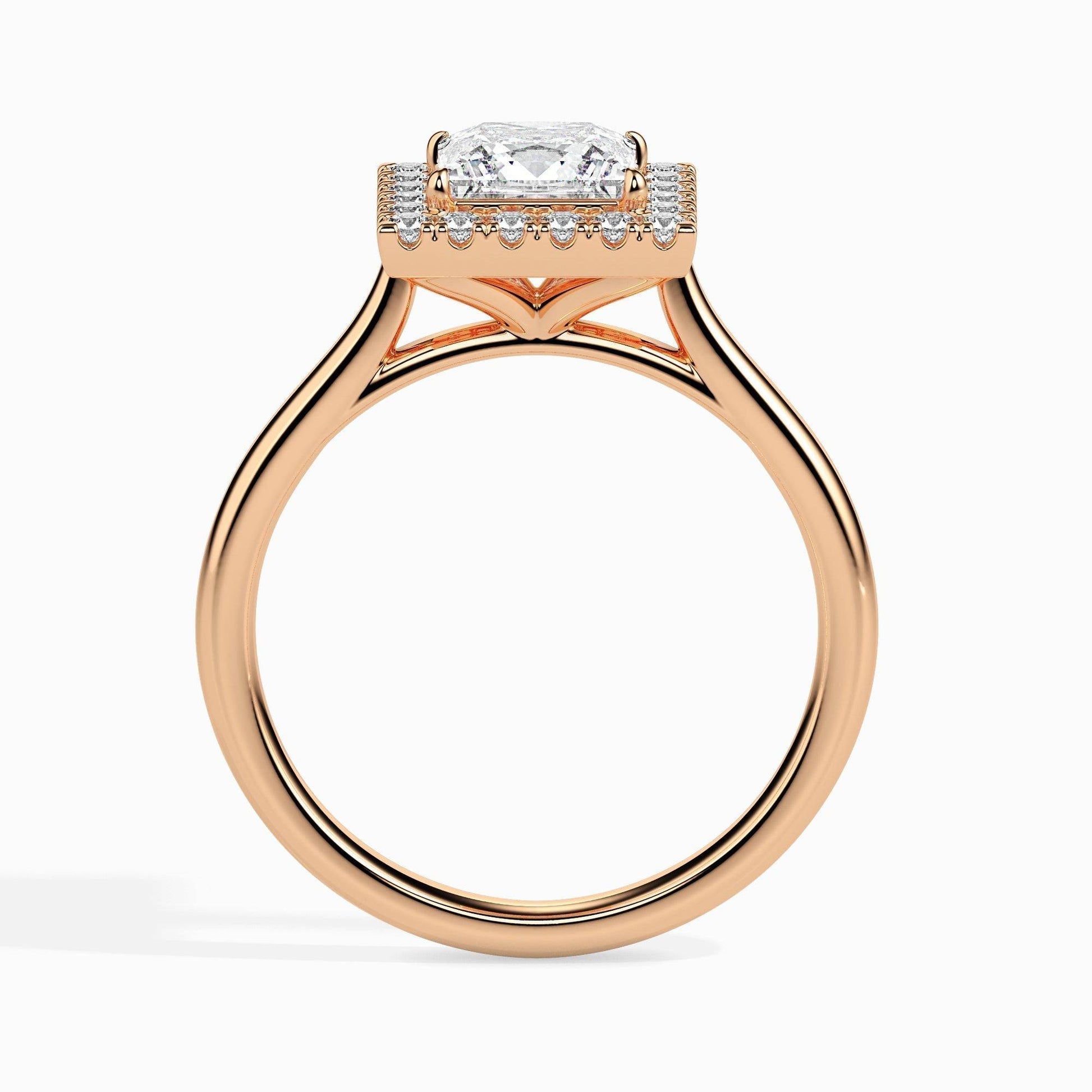 2ct Princess Halo Lab Diamond Vivian Ring - Fiona Diamonds - Fiona Diamonds