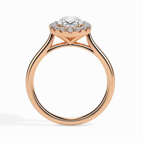 1.5ct Oval Halo Lab Diamond Actual Ring - Fiona Diamonds - Fiona Diamonds