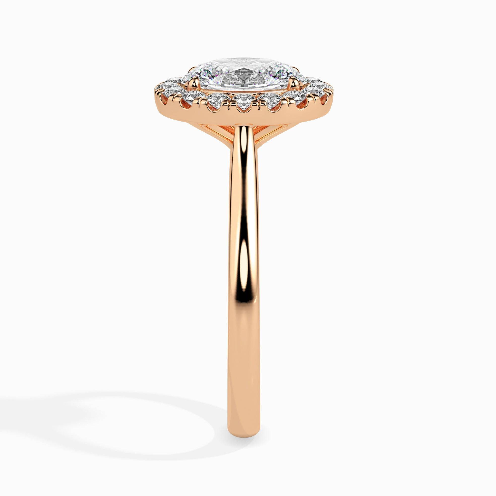 2ct Oval Halo Lab Diamond Actual Ring - Fiona Diamonds - Fiona Diamonds