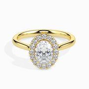 1.5ct Oval Halo Lab Diamond Actual Ring - Fiona Diamonds - Fiona Diamonds