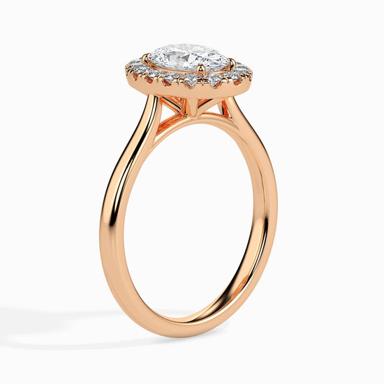 1.5ct Oval Halo Lab Diamond Actual Ring - Fiona Diamonds - Fiona Diamonds